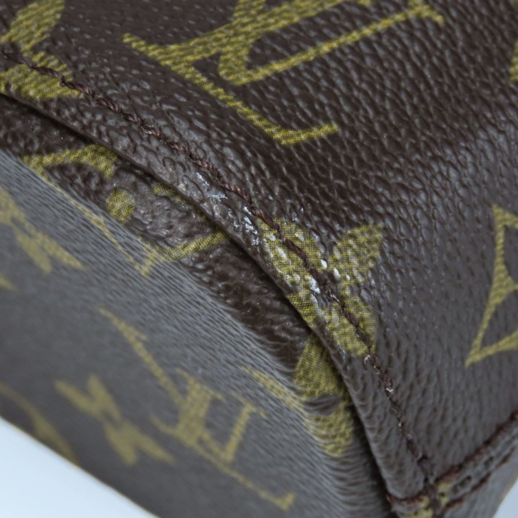 Louis Vuitton Brown Monogram Leather Handbag