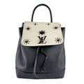 Louis Vuitton Black Off-White Leather Backpack