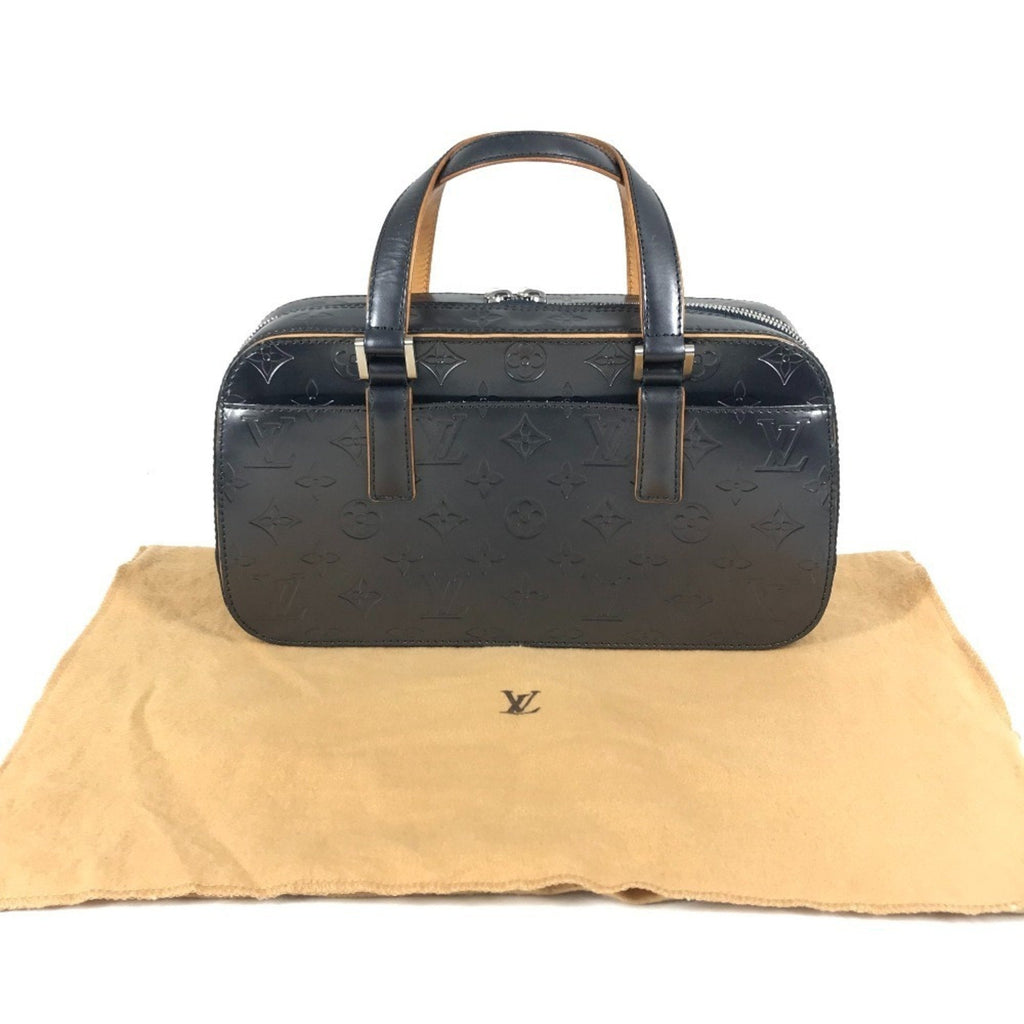 Louis Vuitton Navy Monogram Mat Boston Bag Handbag