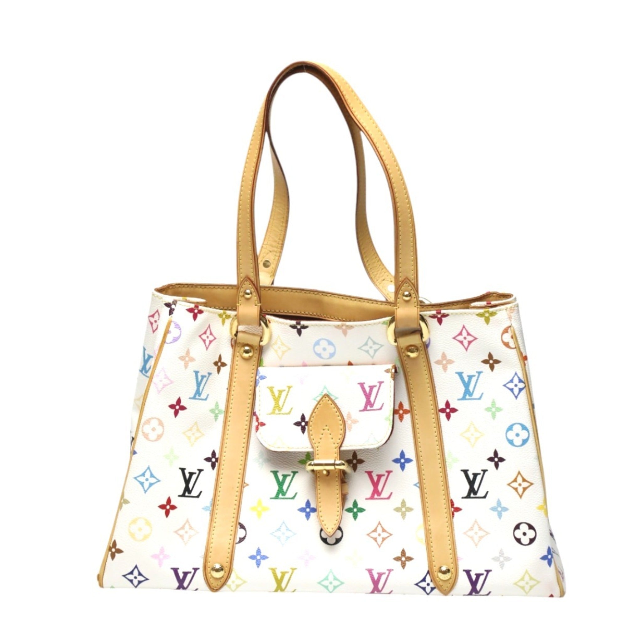 Louis Vuitton Blanc Multi-Color Monogram Multicolore Handbag