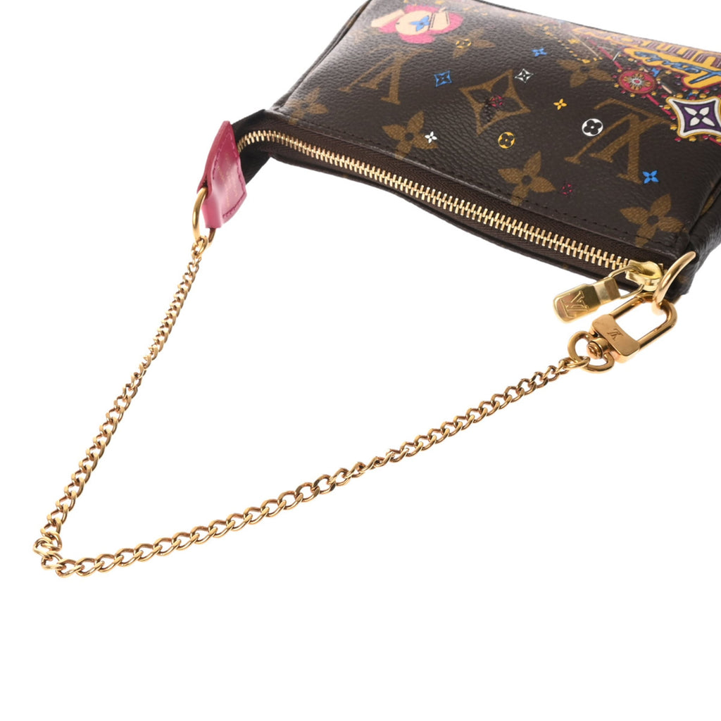 Louis Vuitton Brown Canvas Monogram Pochette Pouch