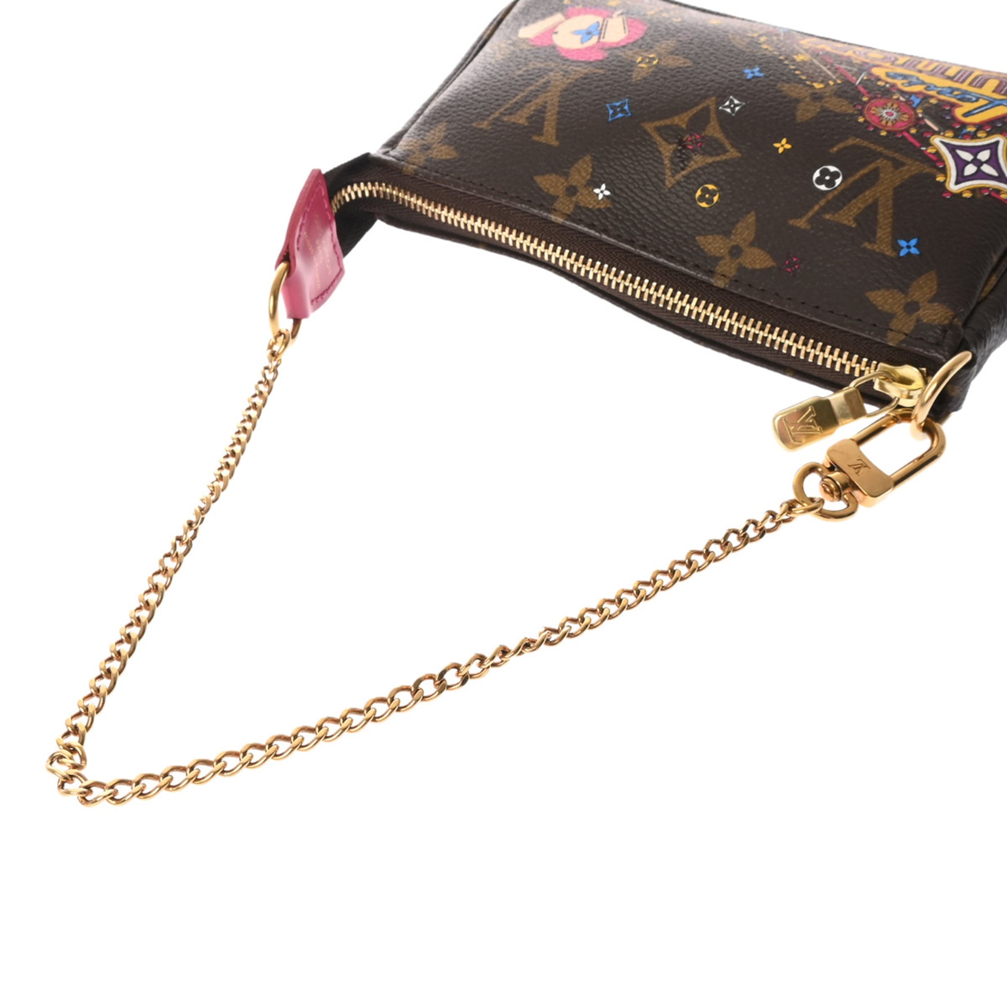 Louis Vuitton Brown Canvas Monogram Pochette Pouch