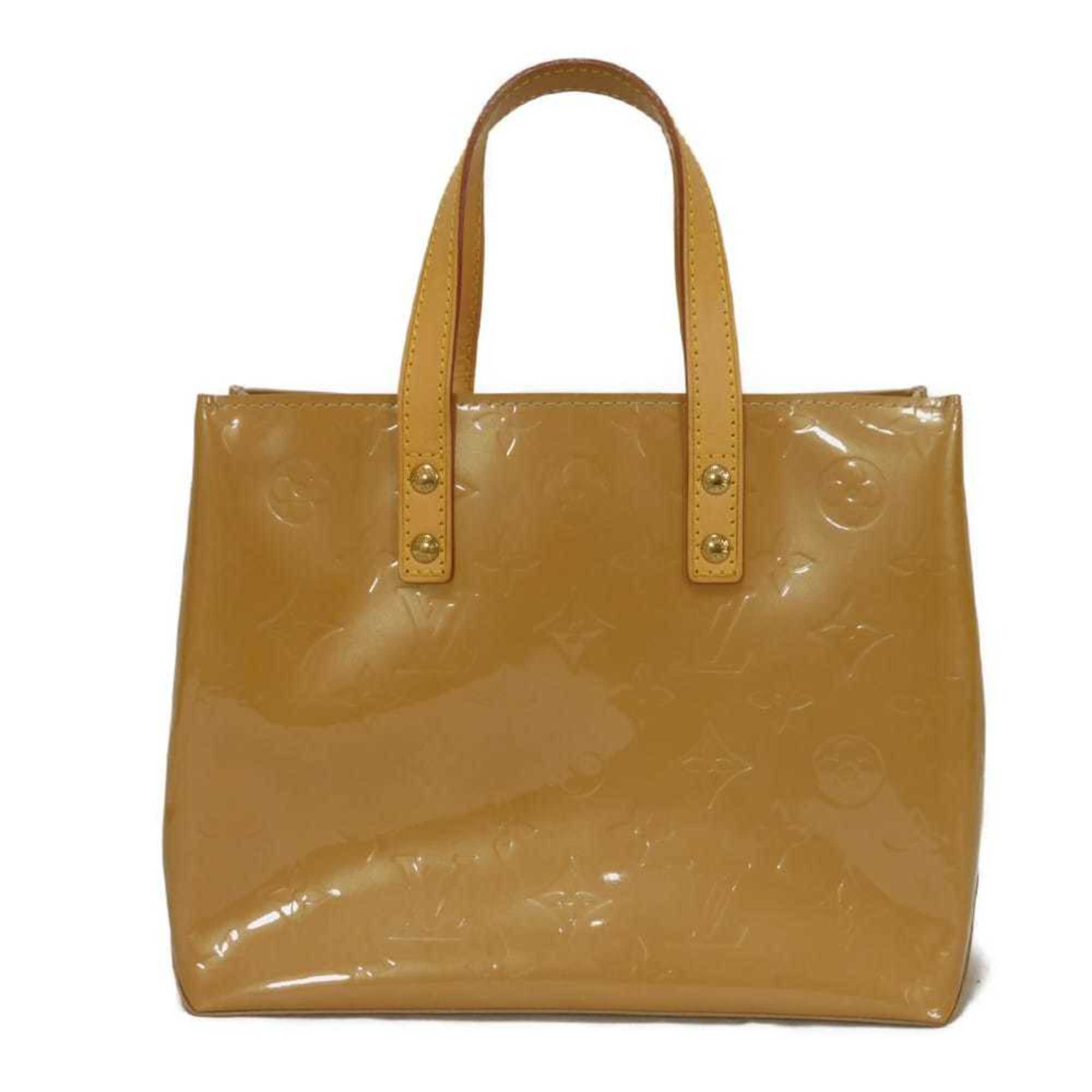 Louis Vuitton Beige Noisette Monogram Vernis Handbag Tote Bag