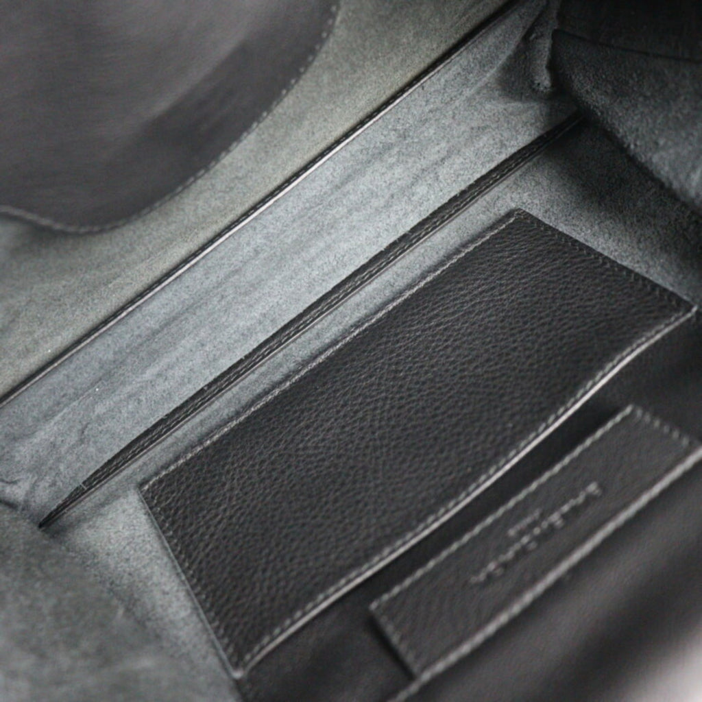 Balenciaga Paper Black Leather Clutch
