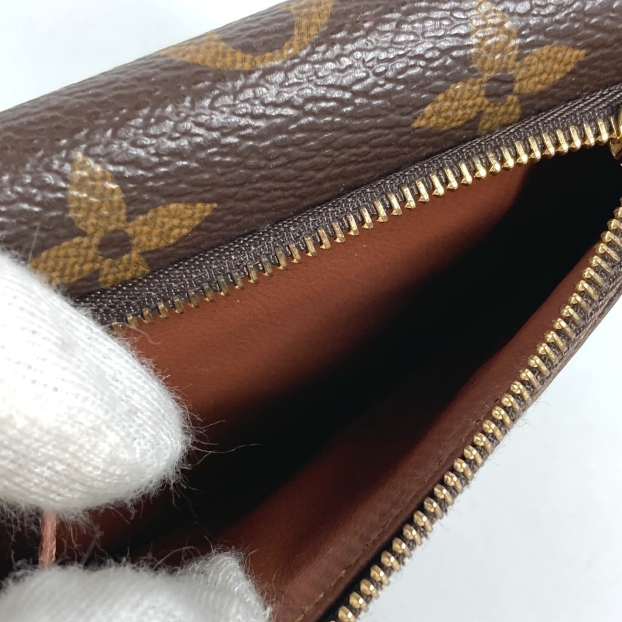 Louis Vuitton Brown Monogram Canvas Card Wallet