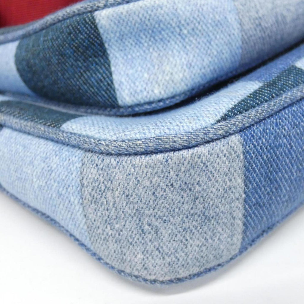 Louis Vuitton Blue Rouge Canvas Pochette Pouch Shoulder Bag