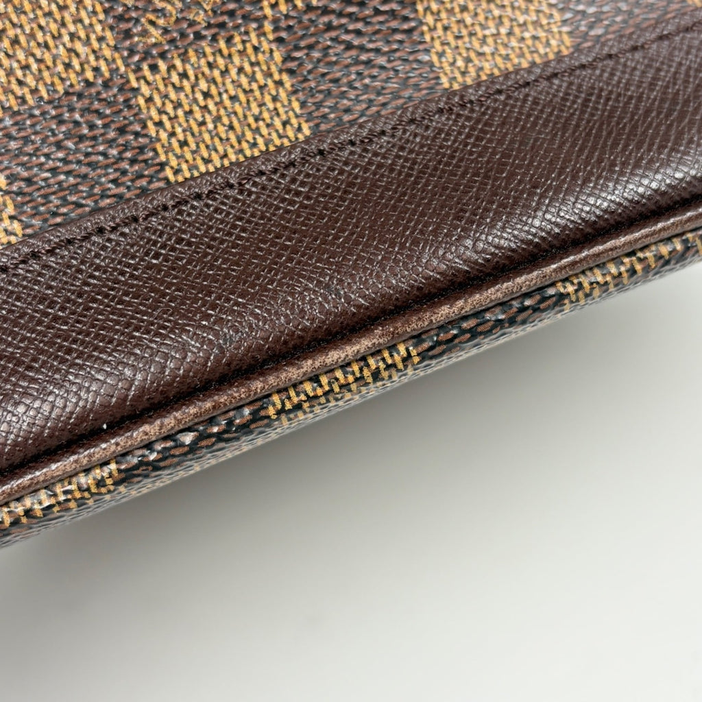 Louis Vuitton Brown Damier Canvas Handbag Pouch Tote Bag