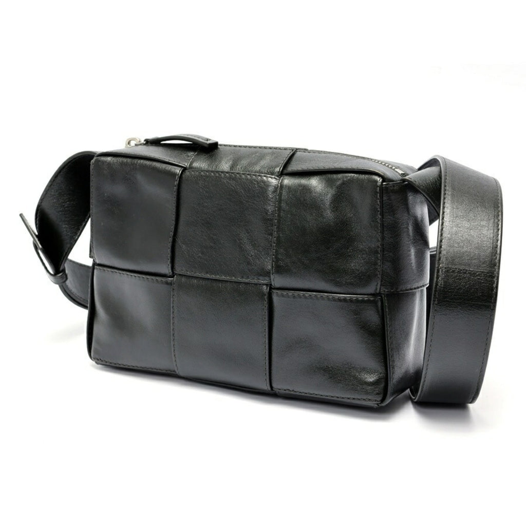 Bottega Veneta Dark Green Leather Shoulder Bag