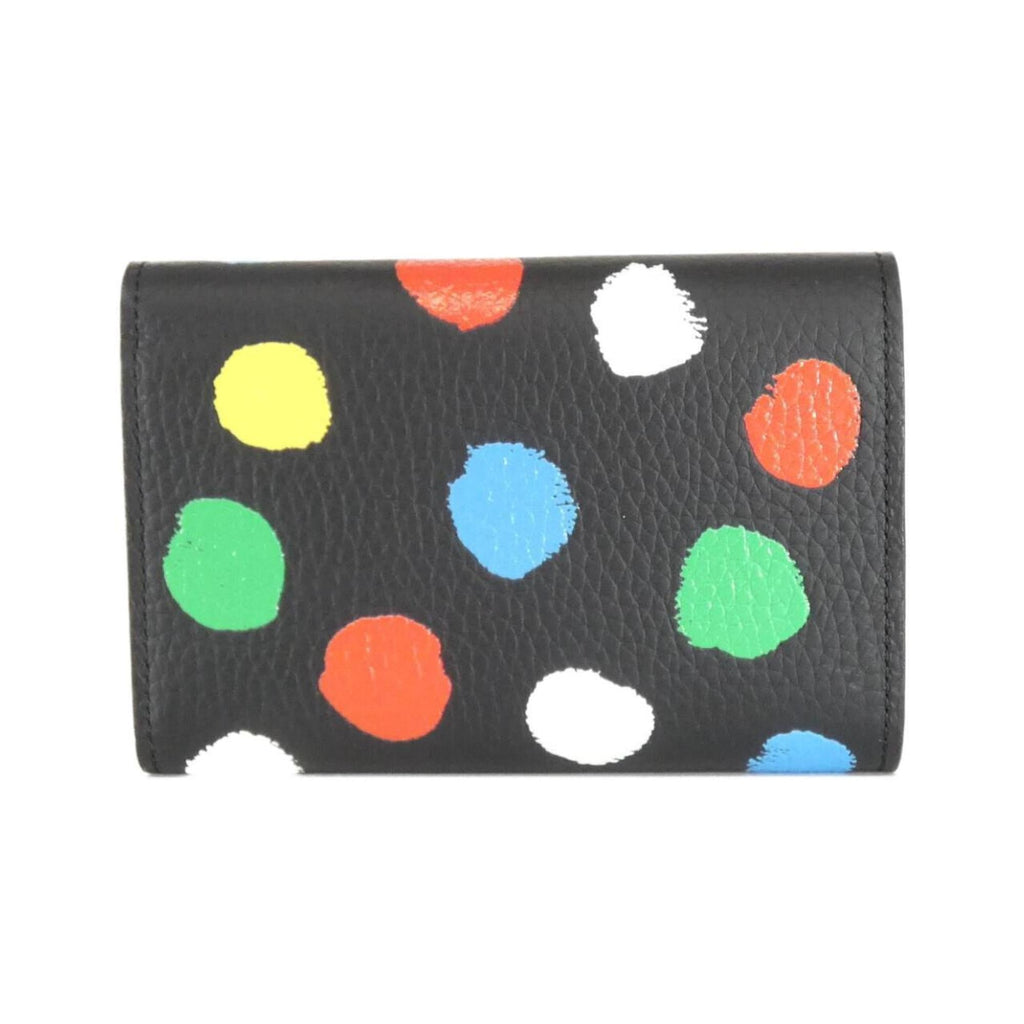 Louis Vuitton Black Leather Wallet (Tri-Fold)