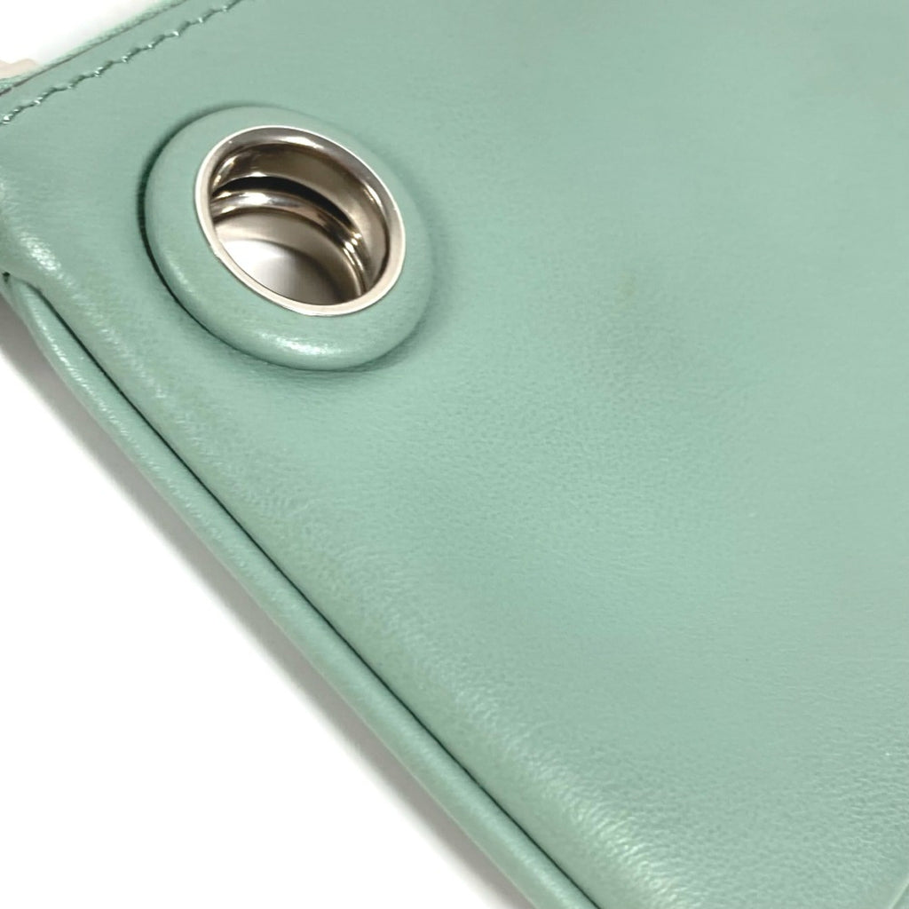 Fendi Green Leather Pouch