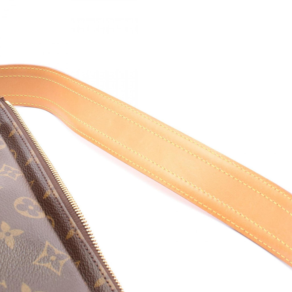 Louis Vuitton Monogram Brown Coated Canvas Leather Shoulder Bag