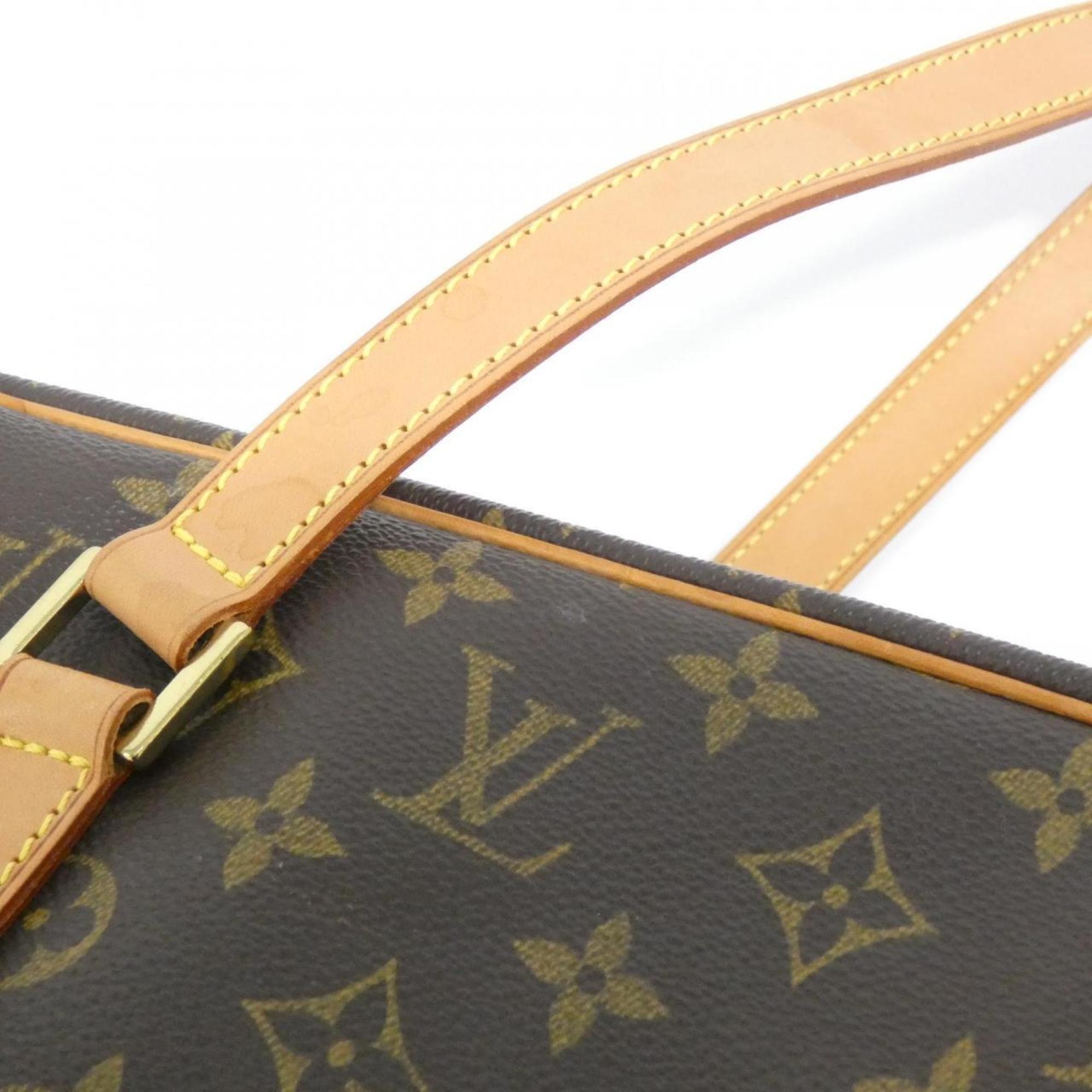 Louis Vuitton Brown Coated Canvas Shoulder Bag