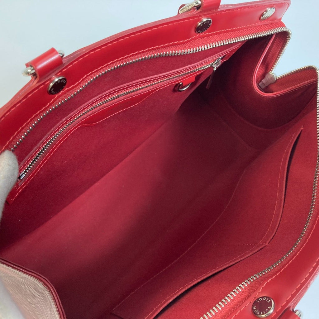 Louis Vuitton Red Leather Handbag