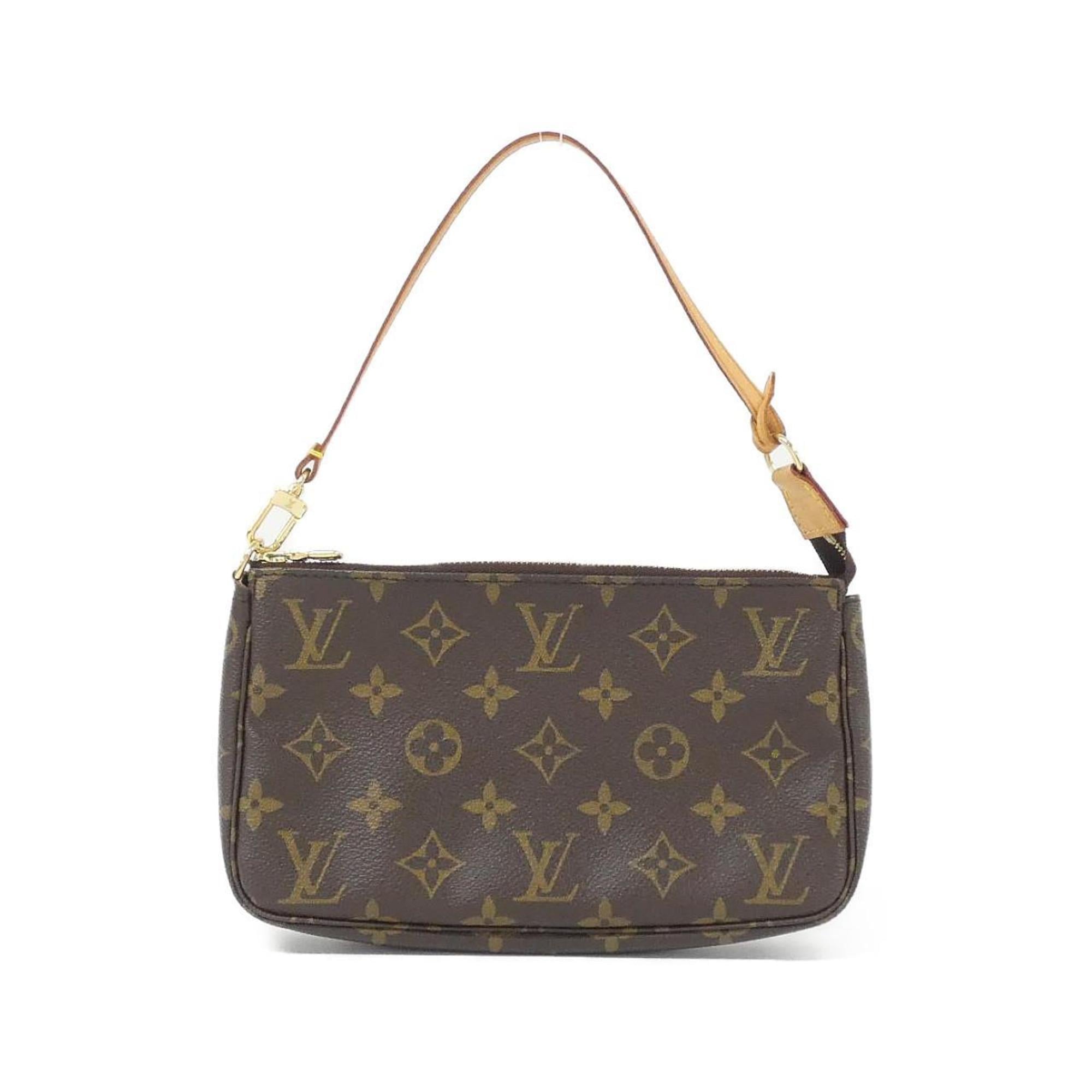 Louis Vuitton Marron Coated Canvas Pouch