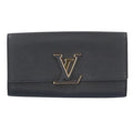 Louis Vuitton Black Noir Leather Long Wallet