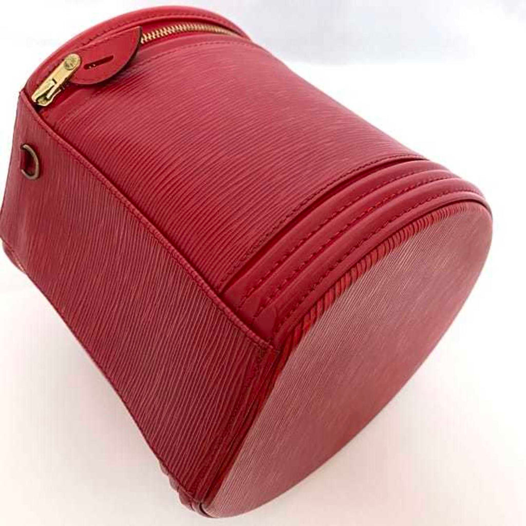 Louis Vuitton Castilian Red Epi Leather Handbag Vanity Bag