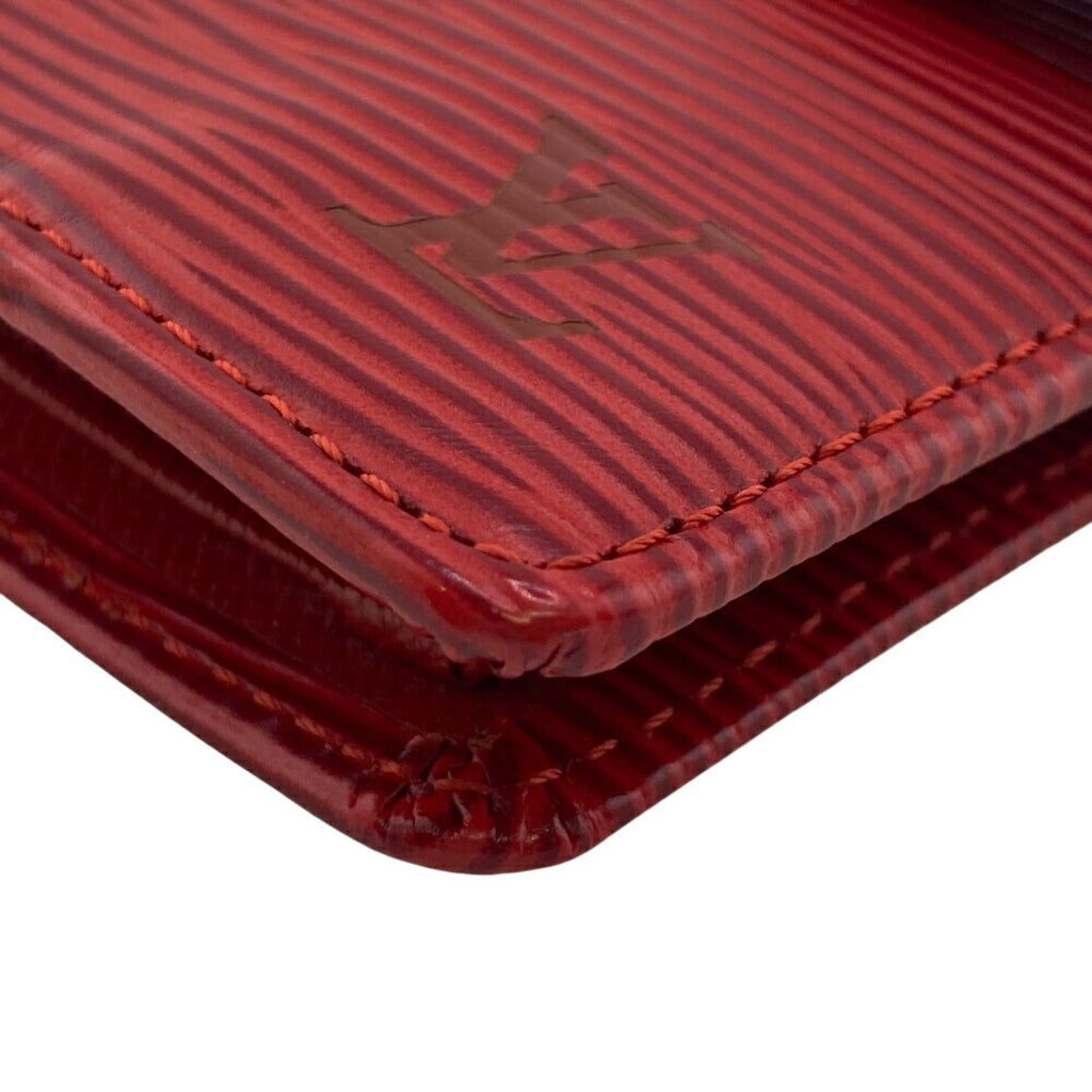 Louis Vuitton Castilian Red Red Color Leather Wallet