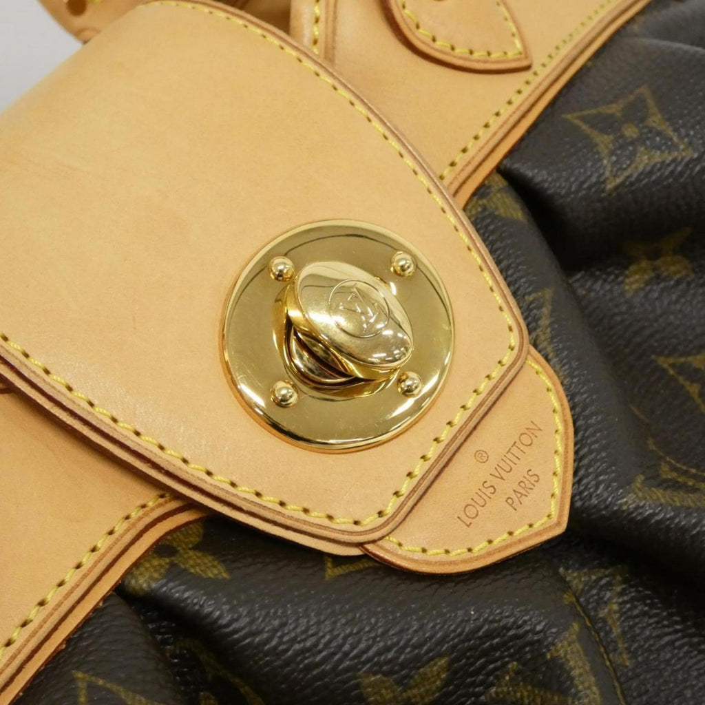 Louis Vuitton Marron Coated Canvas Handbag