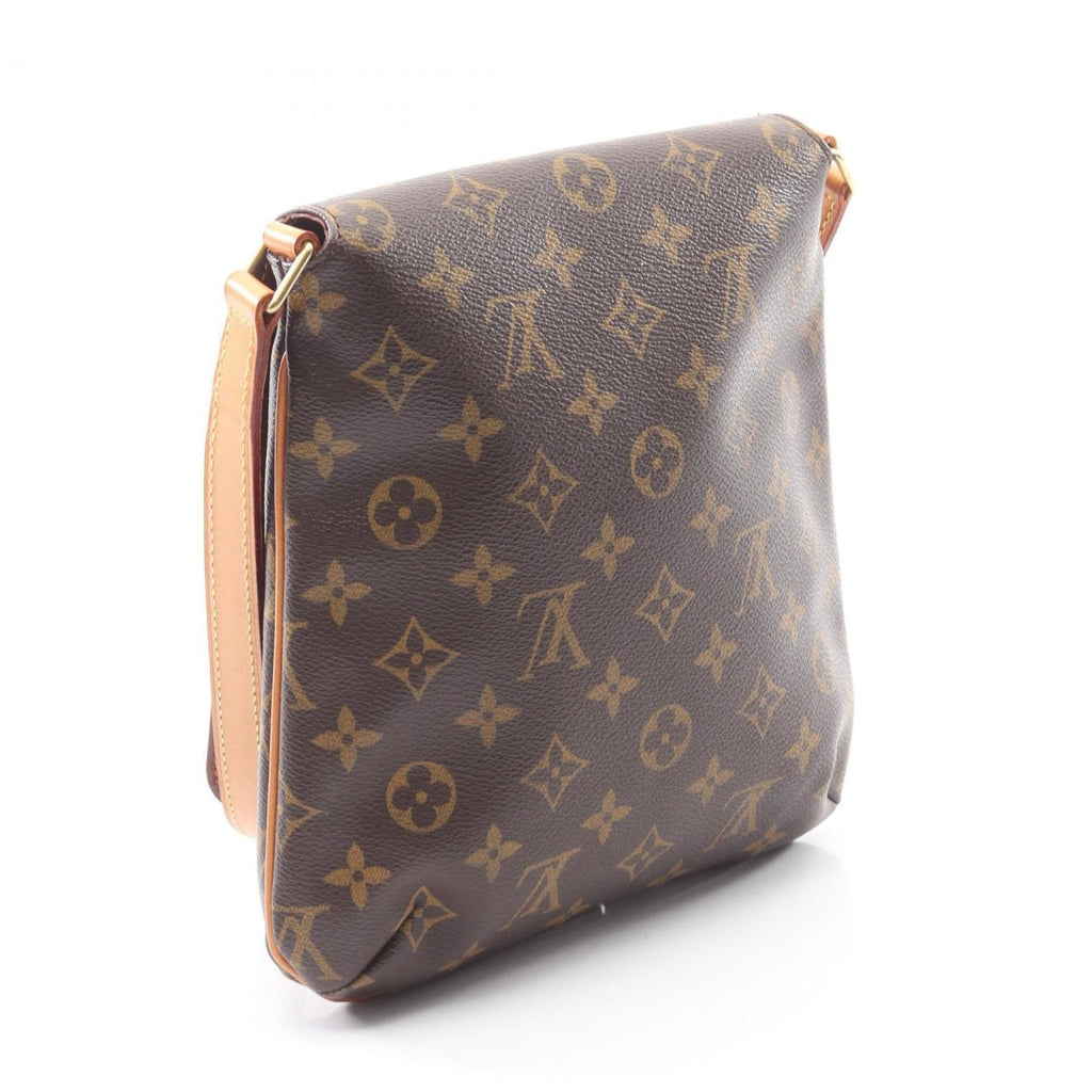 Louis Vuitton Monogram Brown Coated Canvas Leather Shoulder Bag