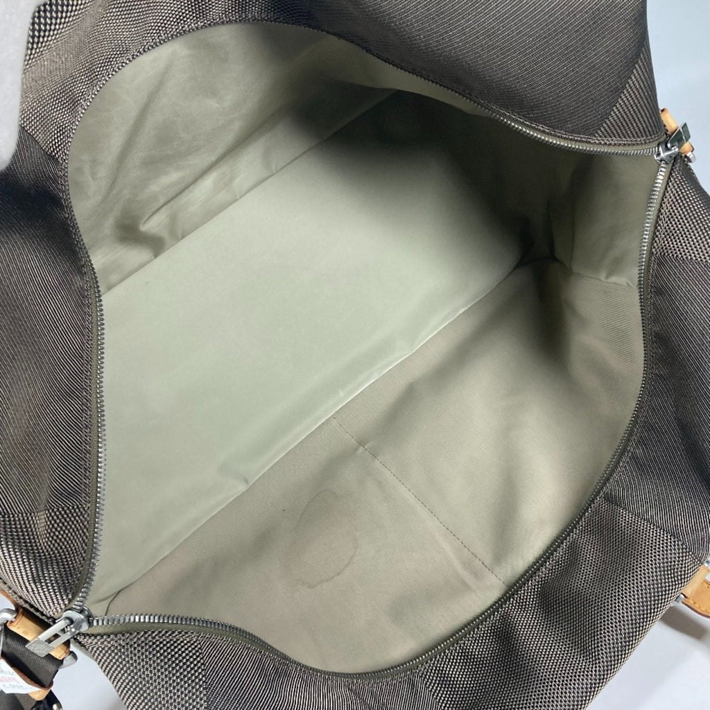 Louis Vuitton Khaki Canvas Boston Bag