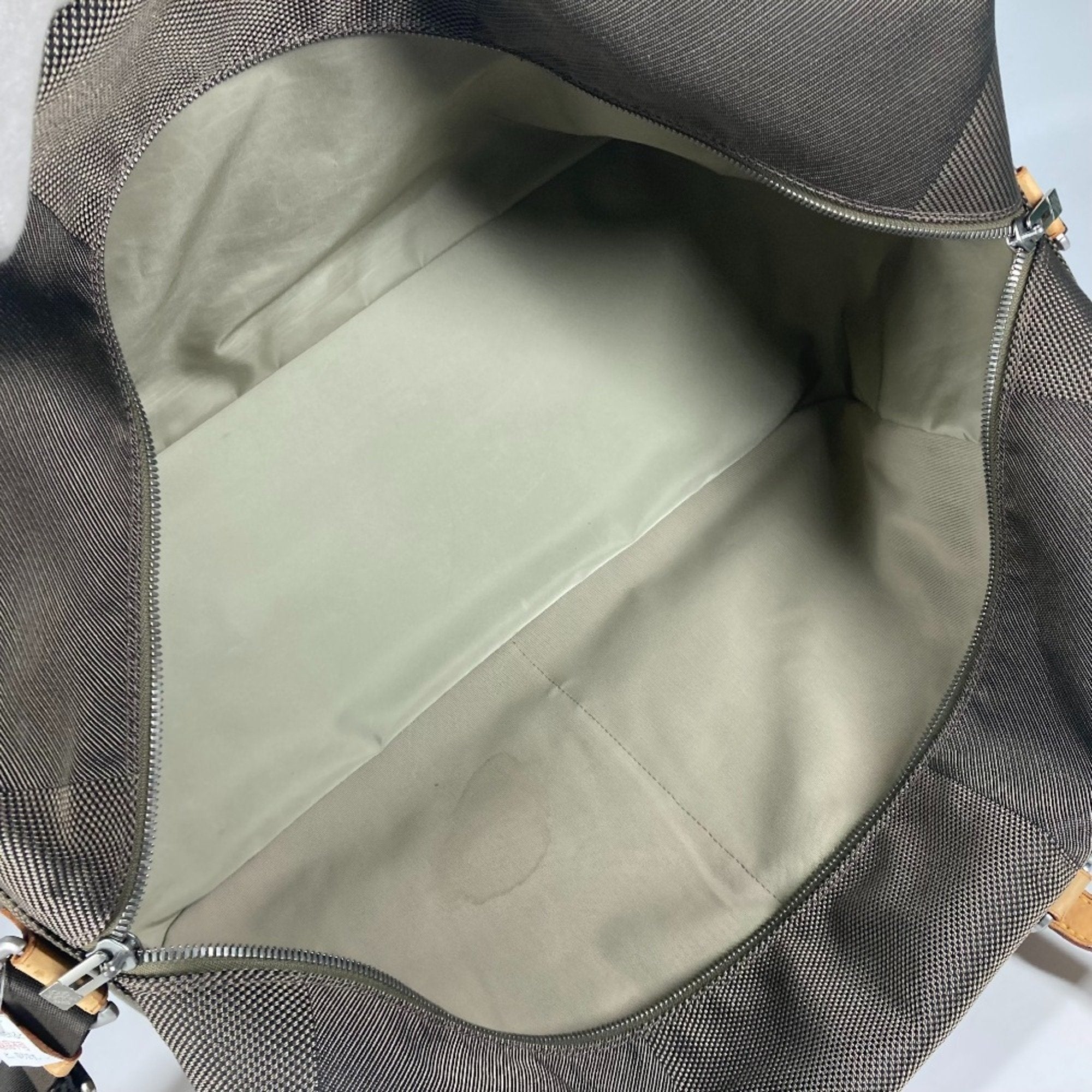 Louis Vuitton Khaki Canvas Boston Bag