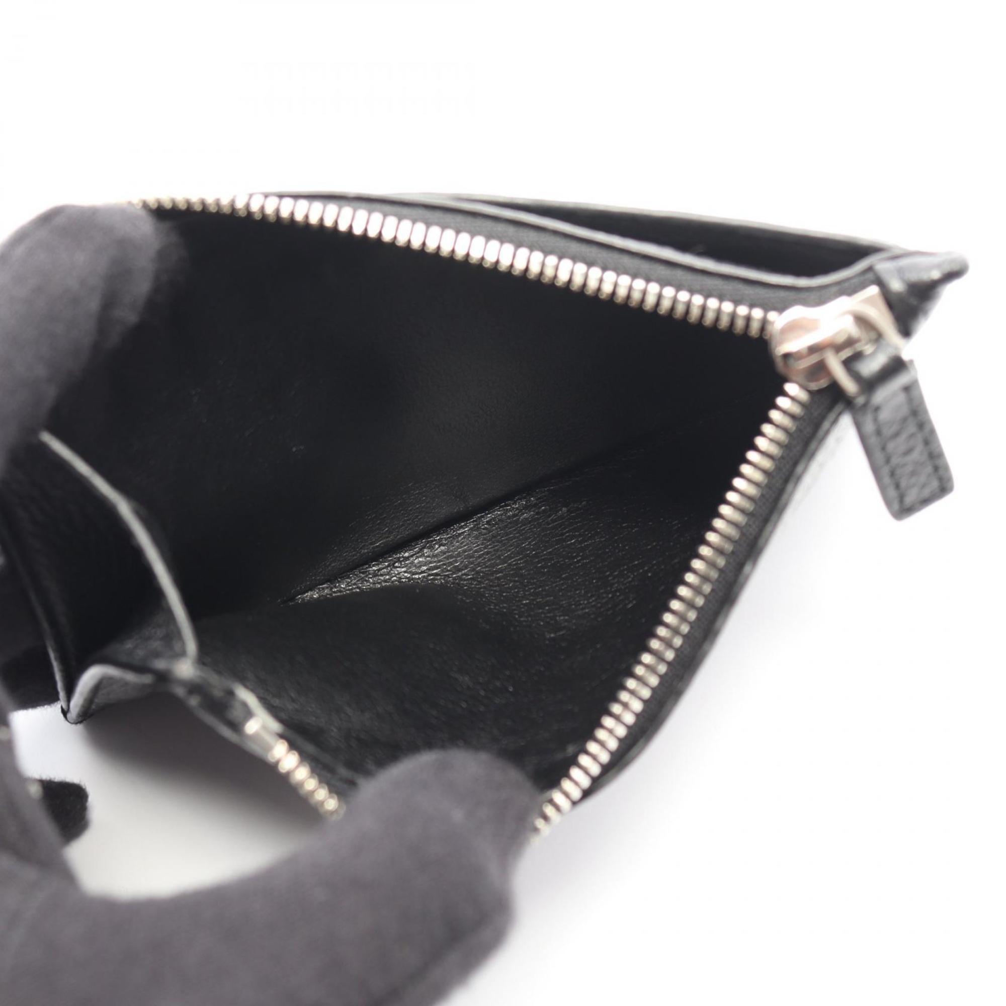 Balenciaga Black Leather Coin Purse/Coin Case