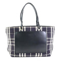 Burberry Black Canvas Leather Handbag