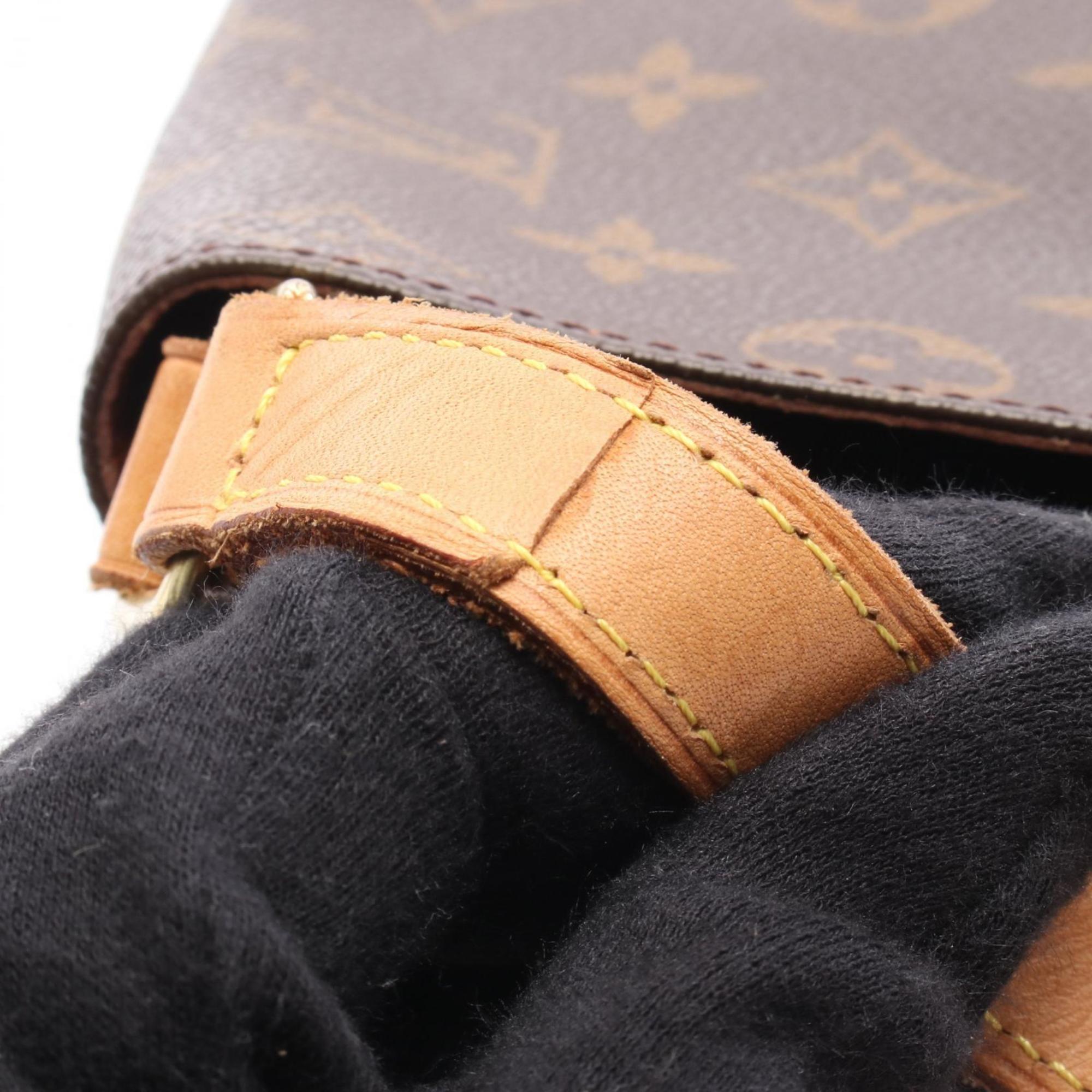 Louis Vuitton Brown Pvc Leather Shoulder Bag