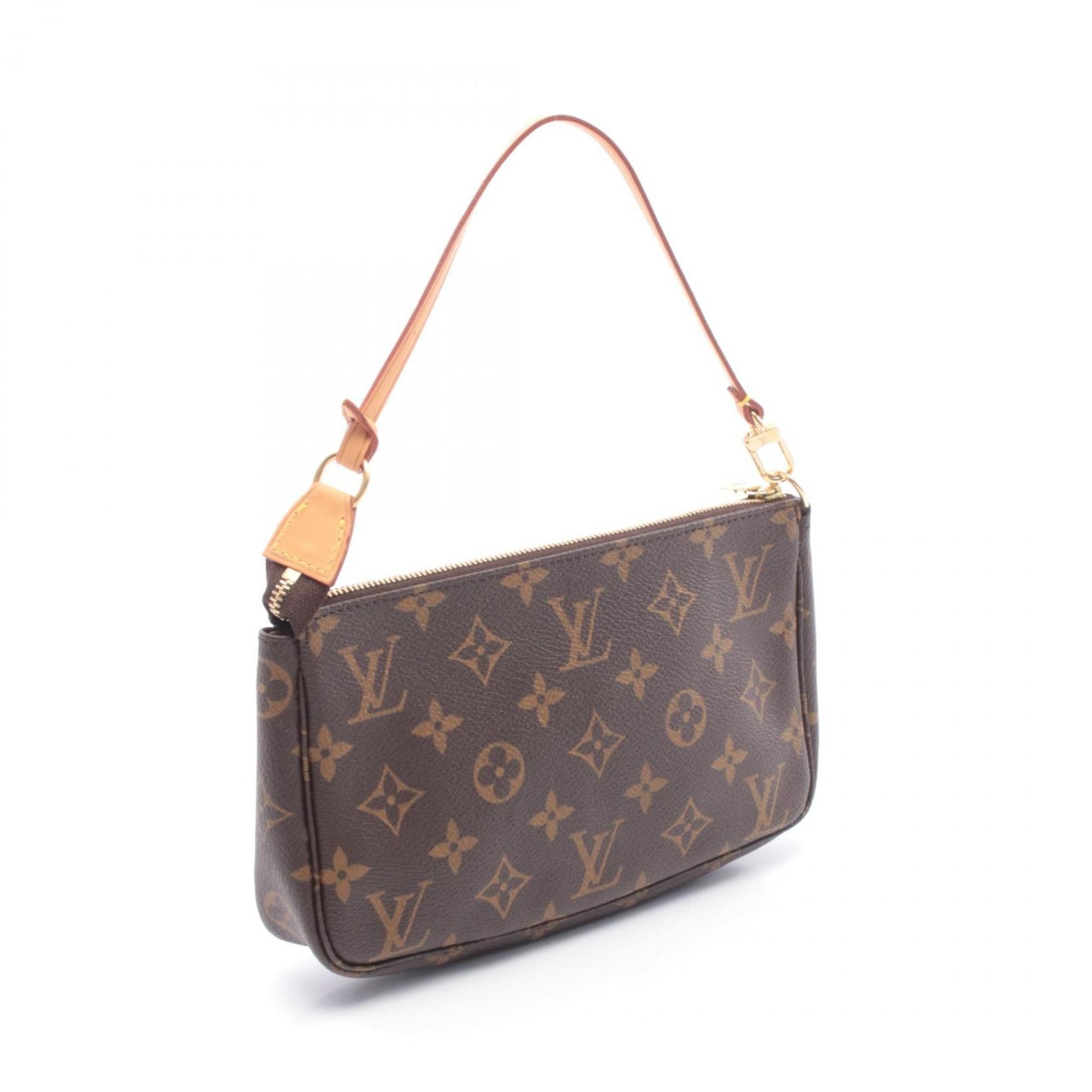 Louis Vuitton Brown Monogram Coated Canvas Leather Handbag