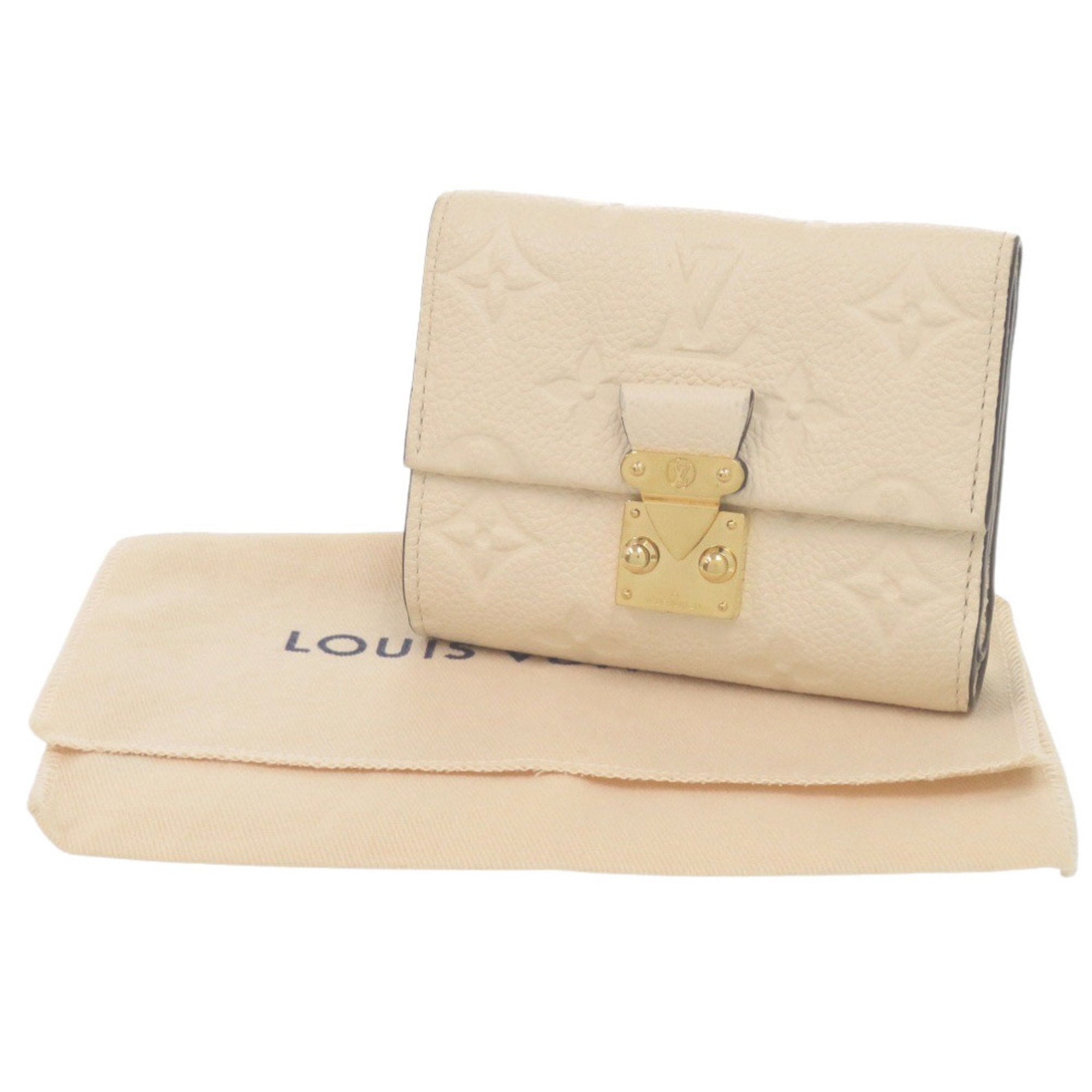 Louis Vuitton Monogram Empreinte Gold Monogram White Monogram Empreinte Wallet (Tri-Fold)