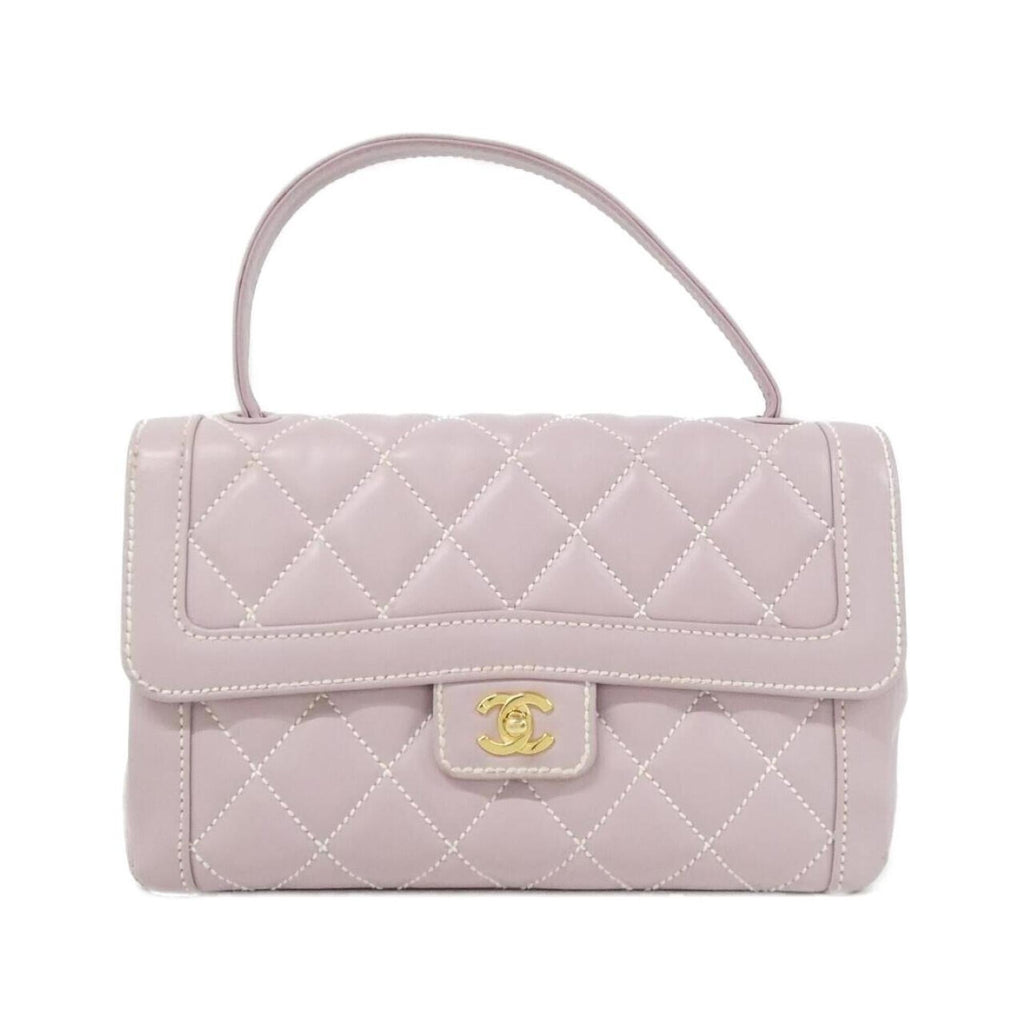 Chanel Light Purple Leather Handbag
