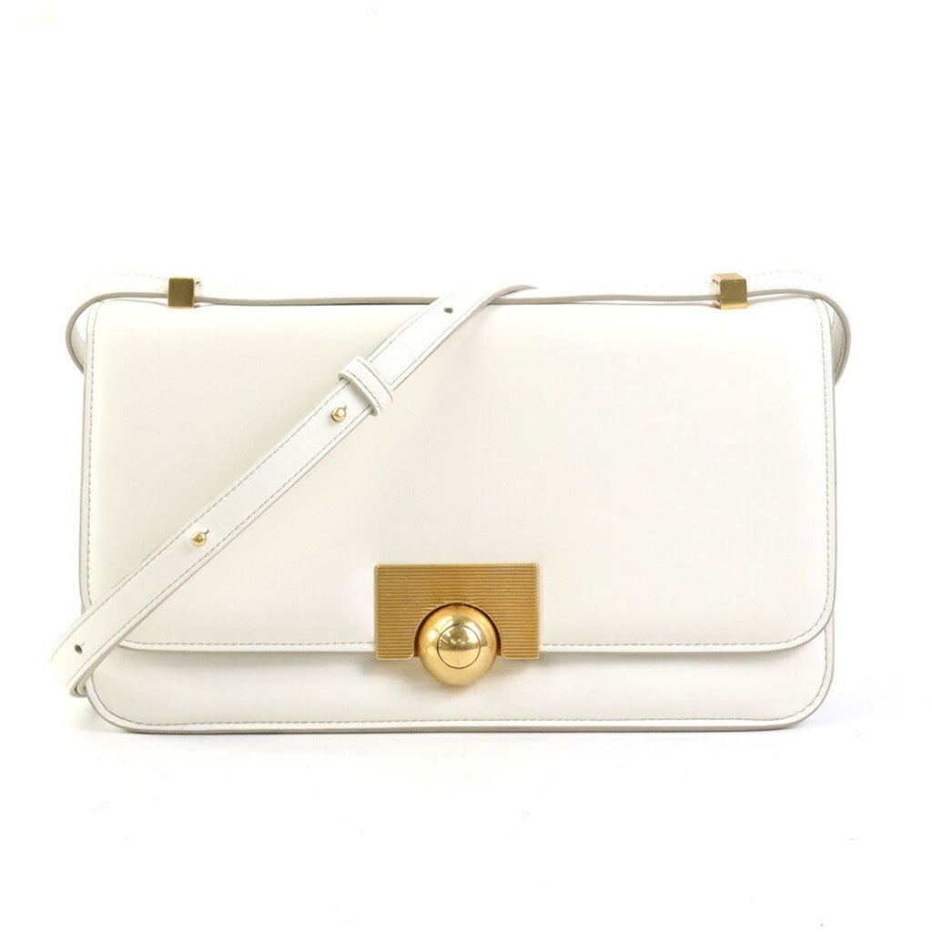 Bottega Veneta White Leather Shoulder Bag