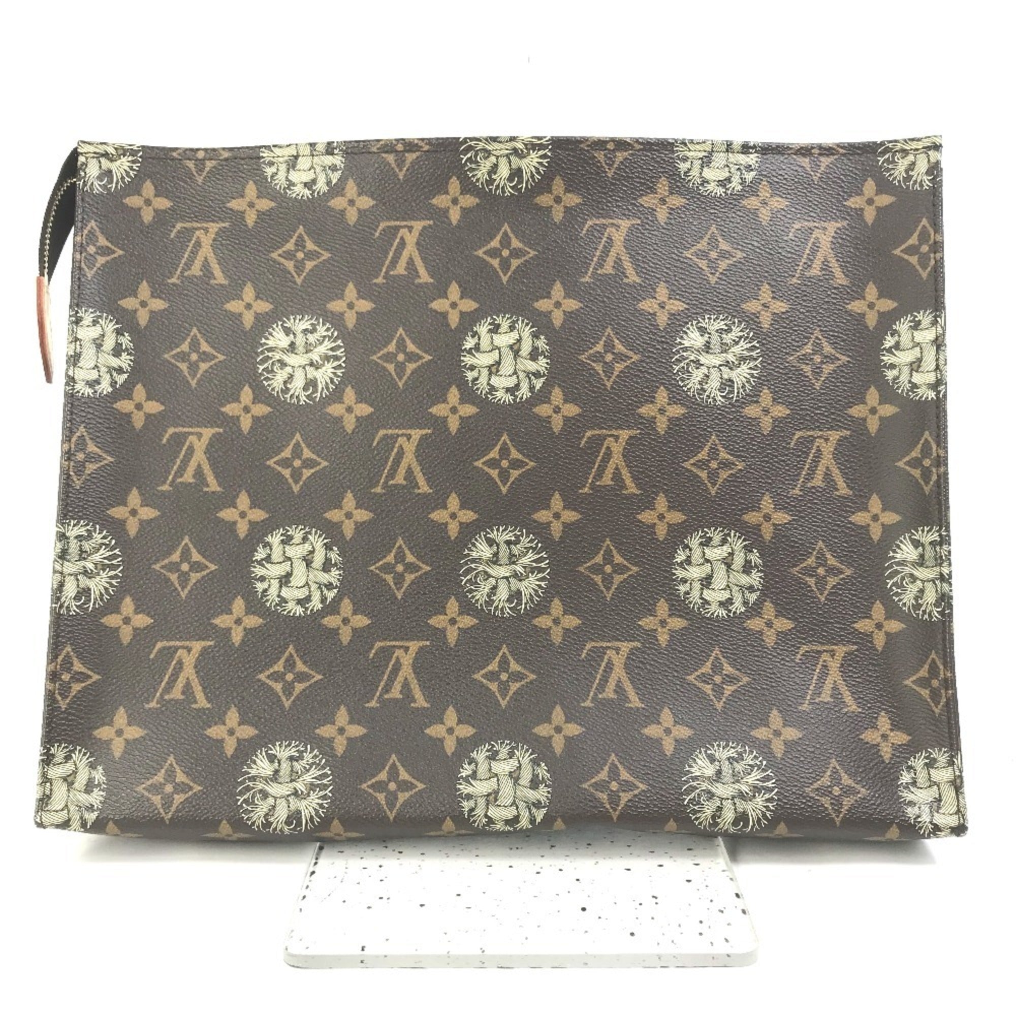 Louis Vuitton Brown Monogram Clutch Bag Pochette