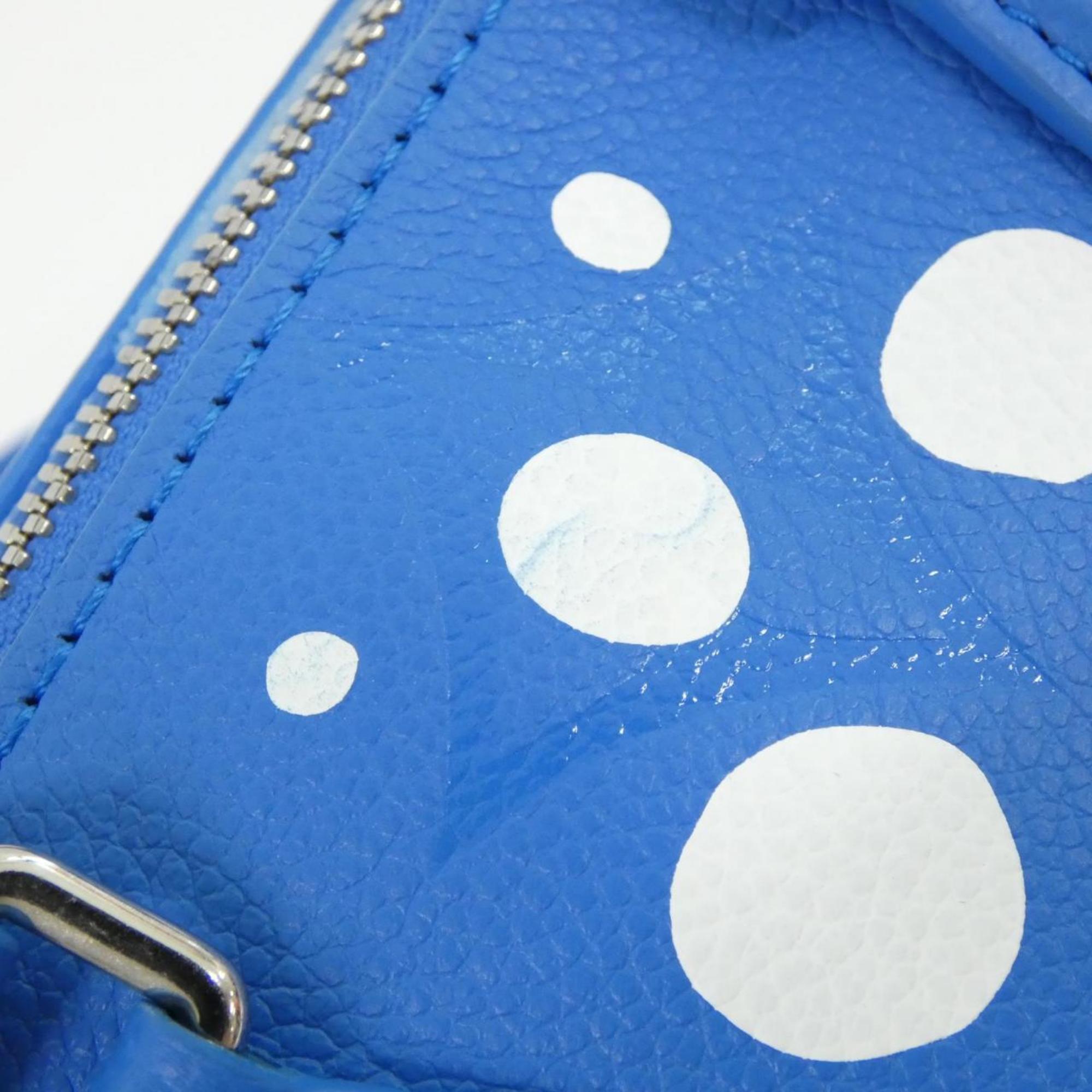 Louis Vuitton Blanc Blue Leather Shoulder Bag