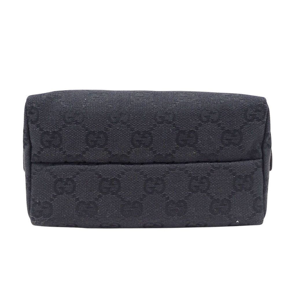 Gucci Black Gg Canvas Pouch (Pre-Owned)