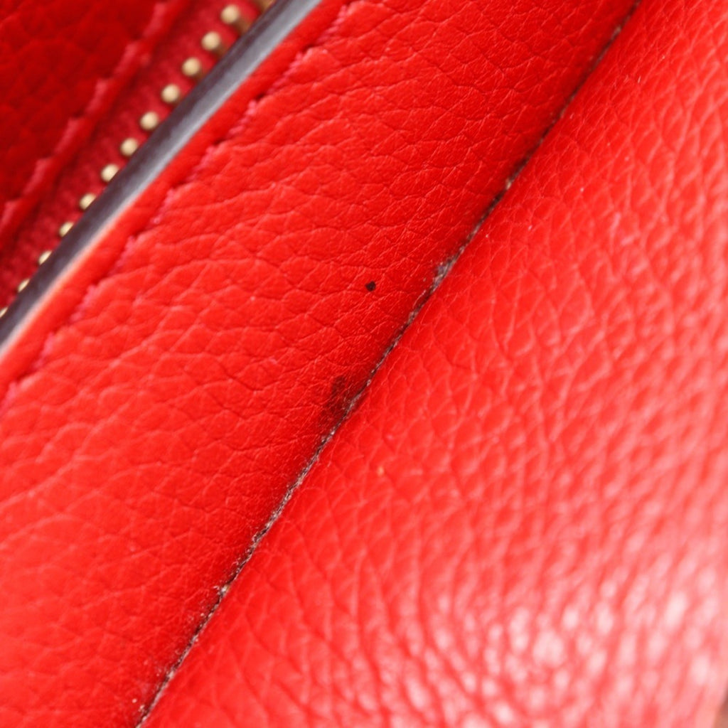 Celine Red Color Leather Handbag