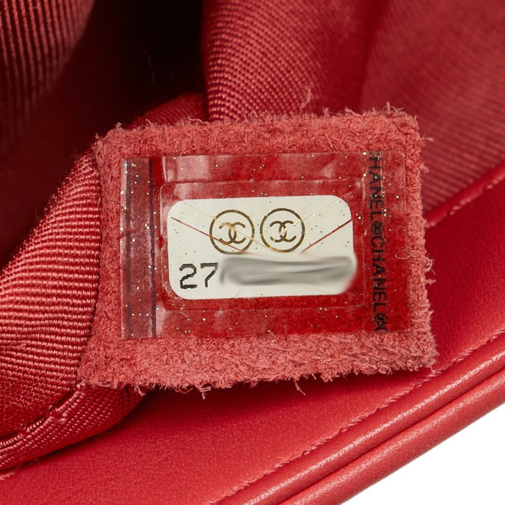 Chanel Boy Chanel Multi-Color Pink White Tweed Leather Shoulder Bag