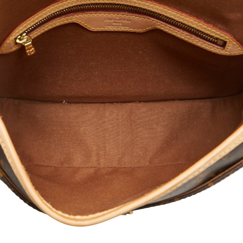 Louis Vuitton Monogram Brown Pvc Leather Shoulder Bag