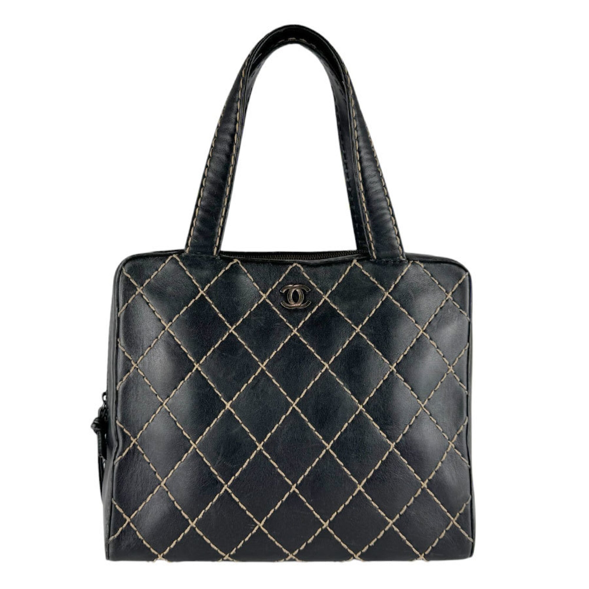 Chanel Black Leather Handbag