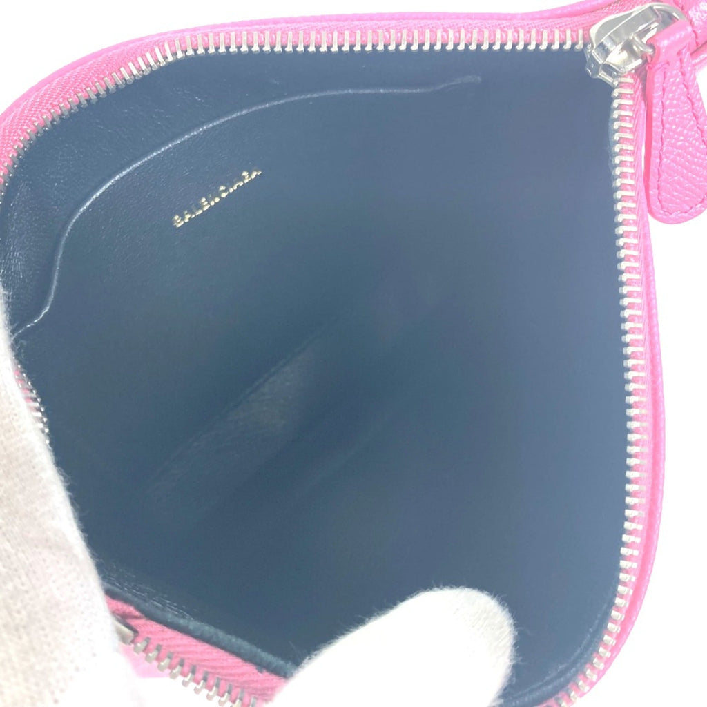 Balenciaga Pink Leather Clutch