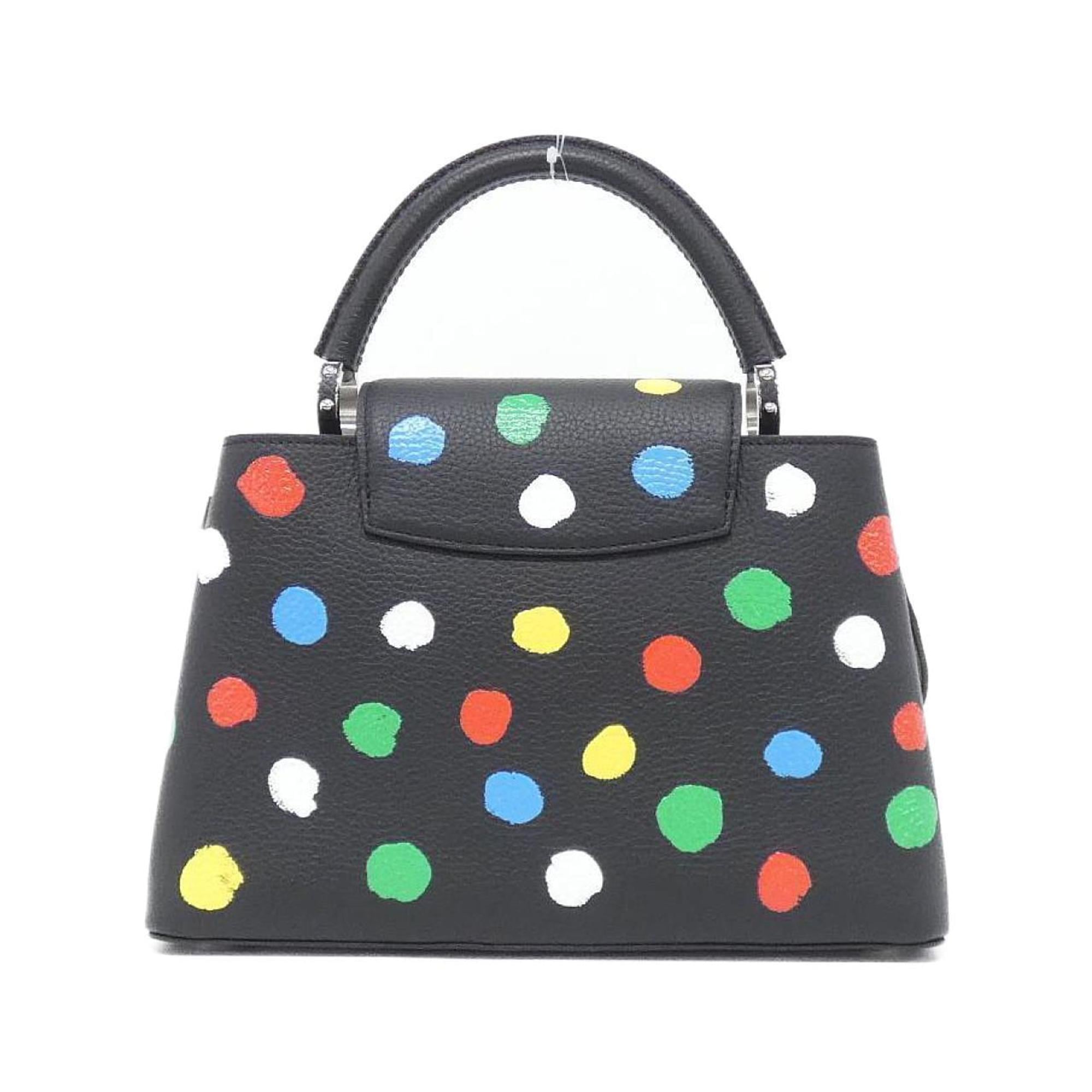 Louis Vuitton Black Multi-Color Leather Handbag