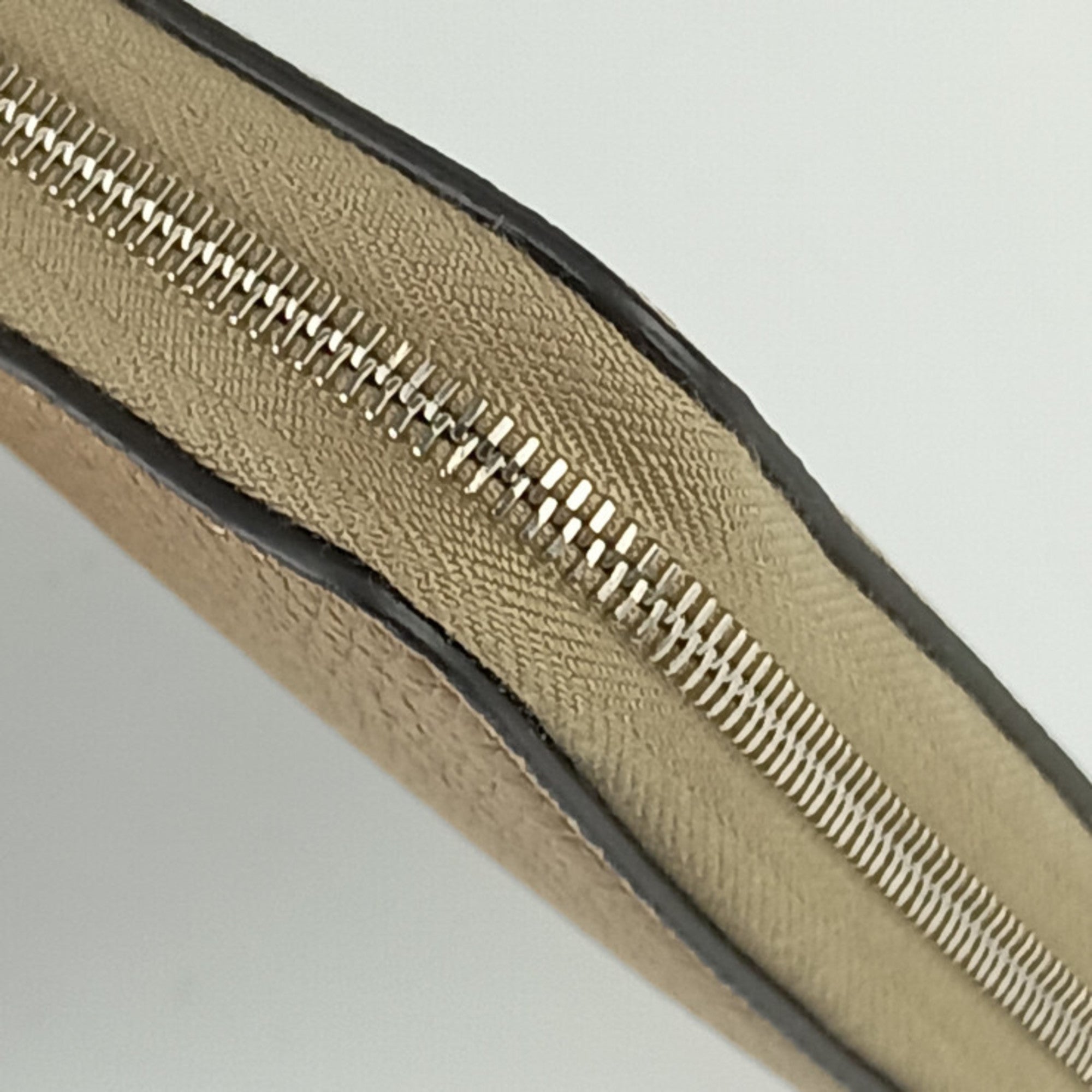 Celine Beige Leather Long Wallet (Bi-Fold)