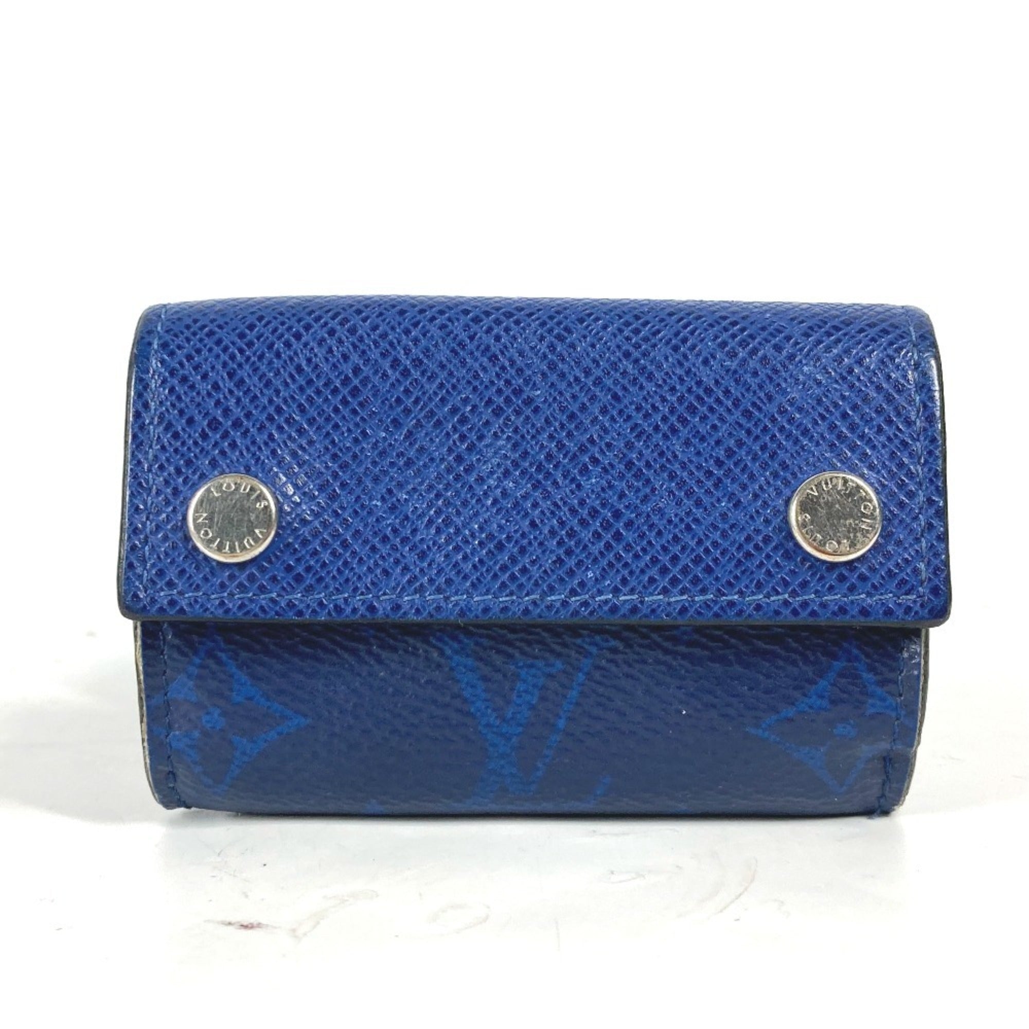 Louis Vuitton Blue Taigarama Monogram Wallet (Tri-Fold)