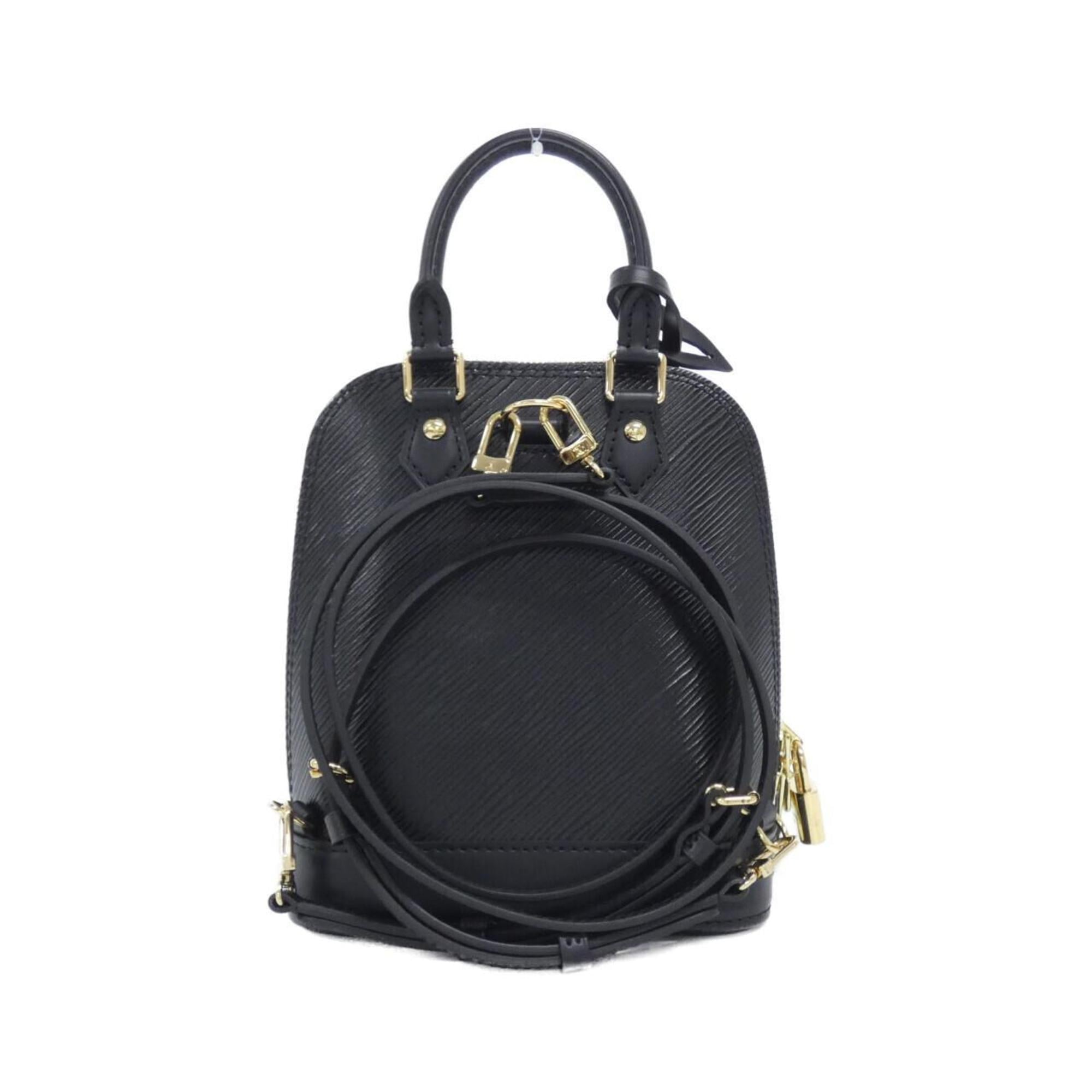 Louis Vuitton Black Leather Backpack