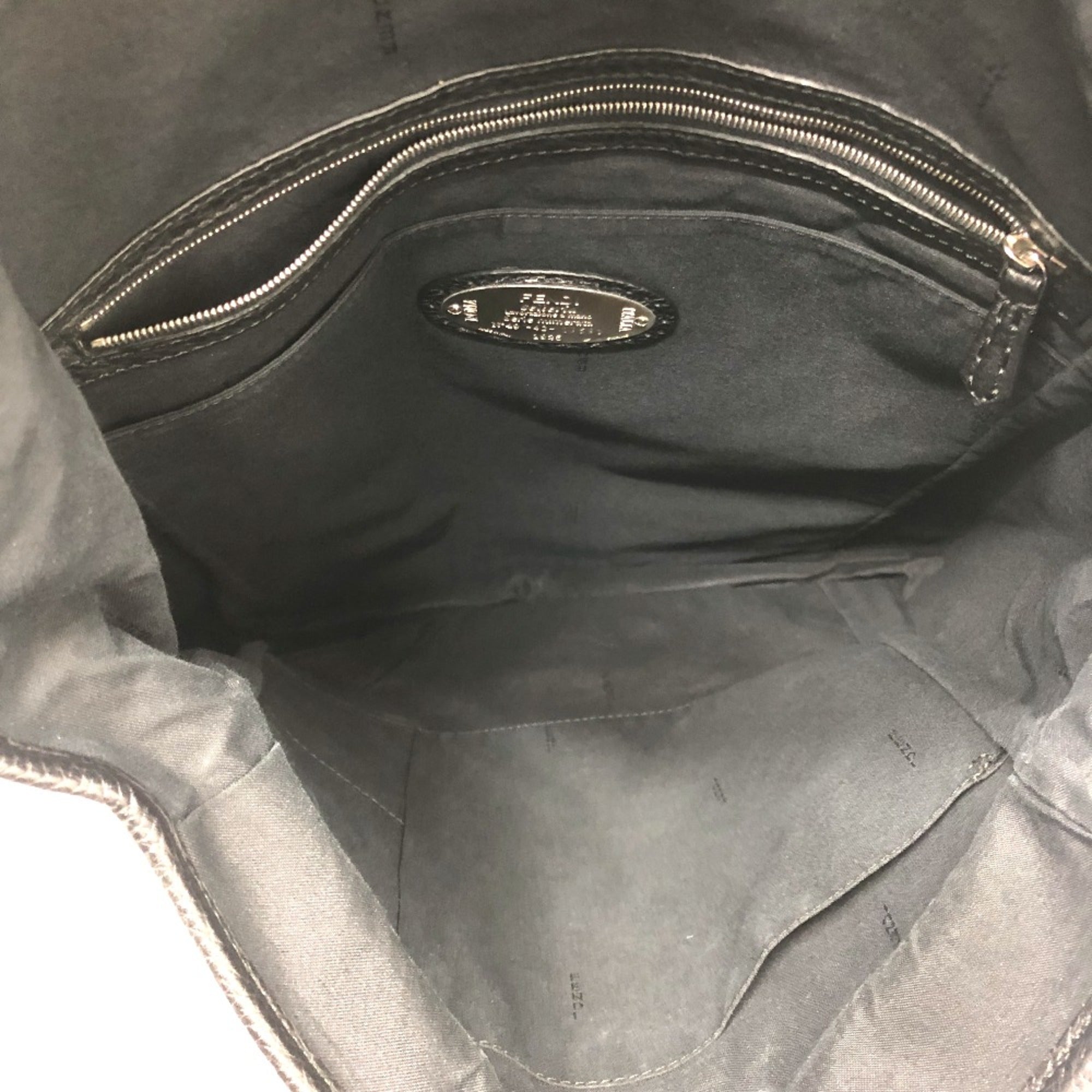 Fendi Black Leather Backpack