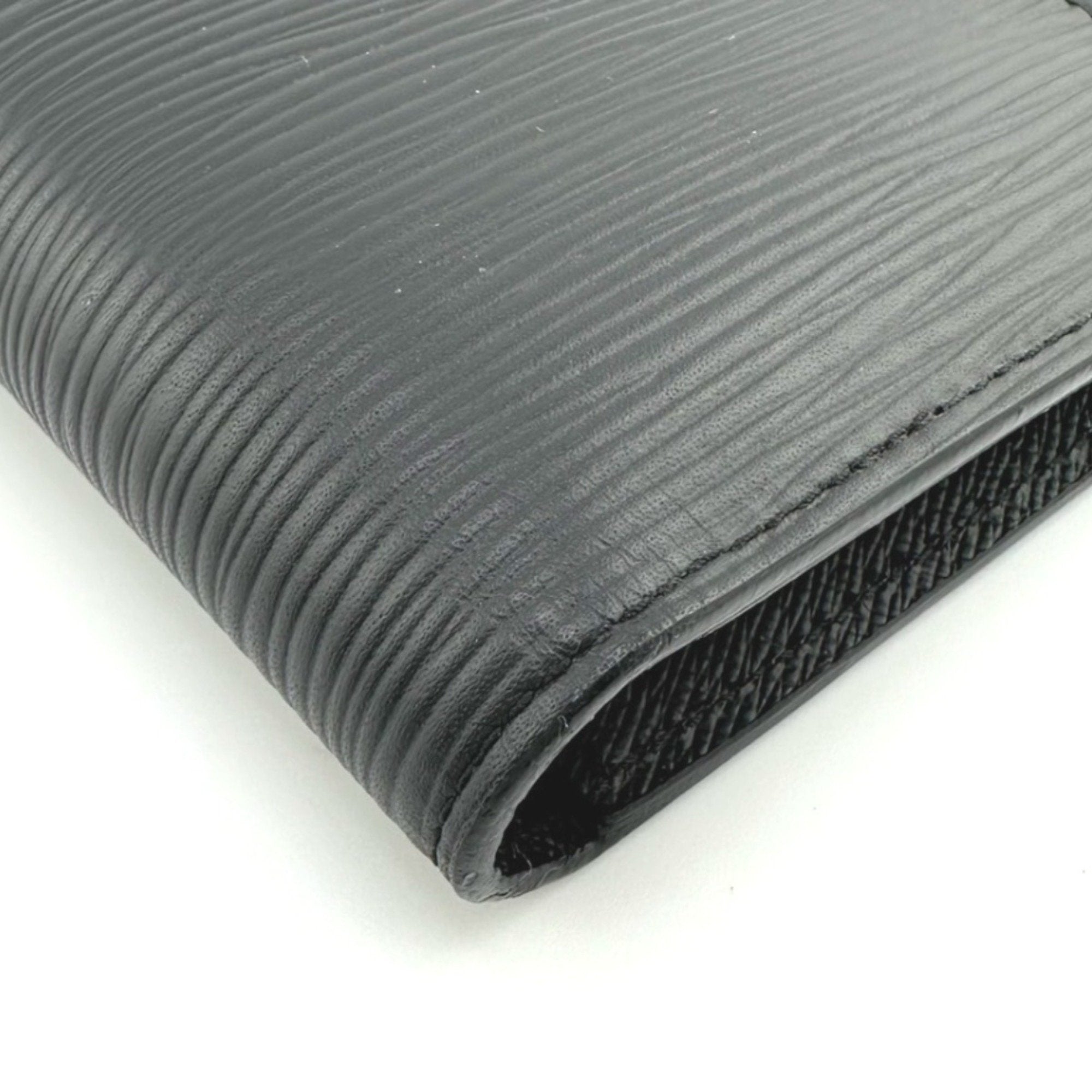 Louis Vuitton Black Noir Epi Leather Long Wallet