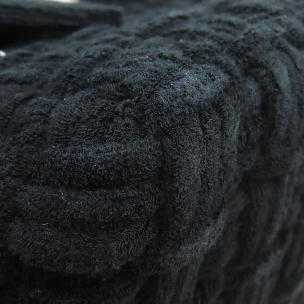 Balenciaga Black Pile Fabric Hand