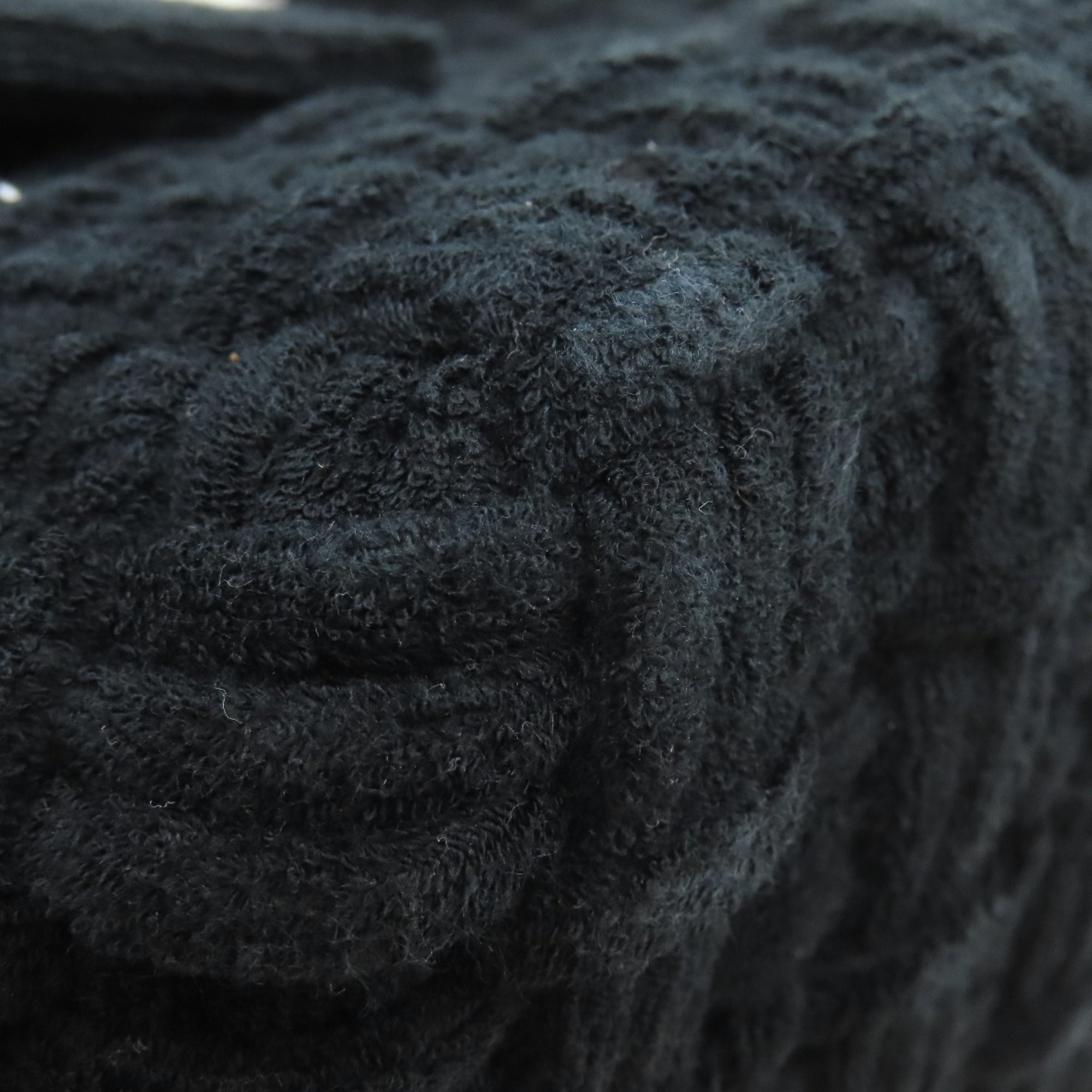Balenciaga Black Pile Fabric Hand