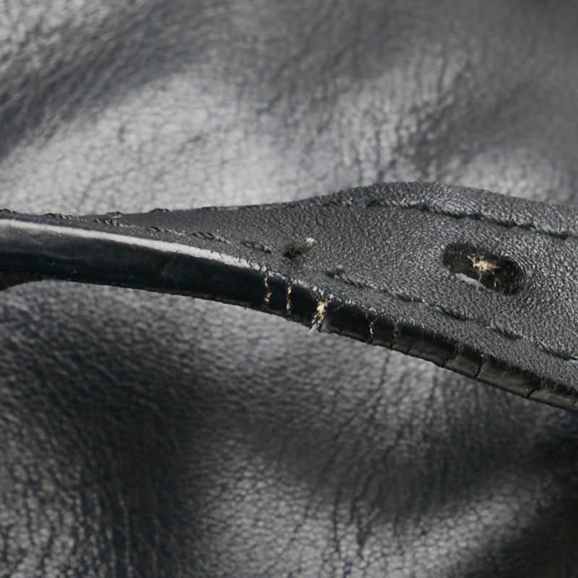 Prada Black Leather Pouch Shoulder Bag