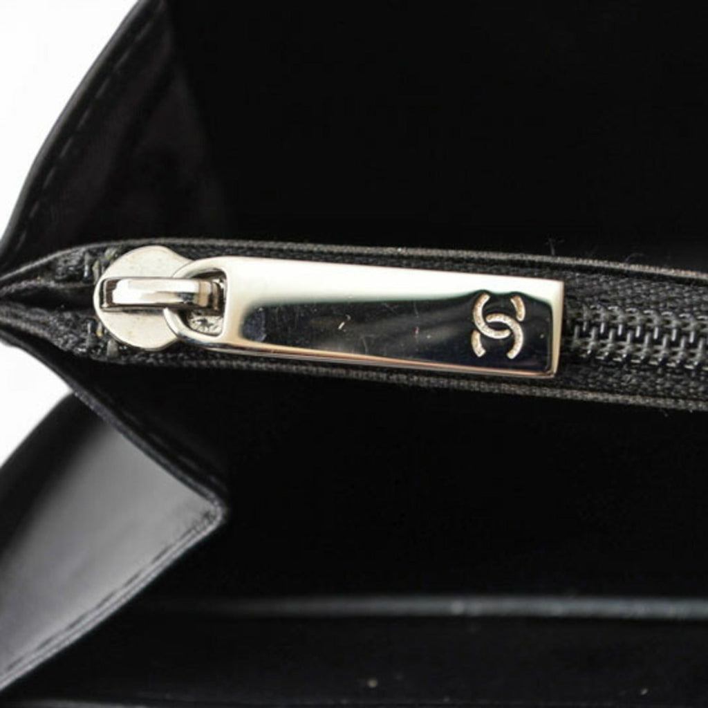 Chanel Black Cambon Ligne Long Wallet (Bi-Fold)